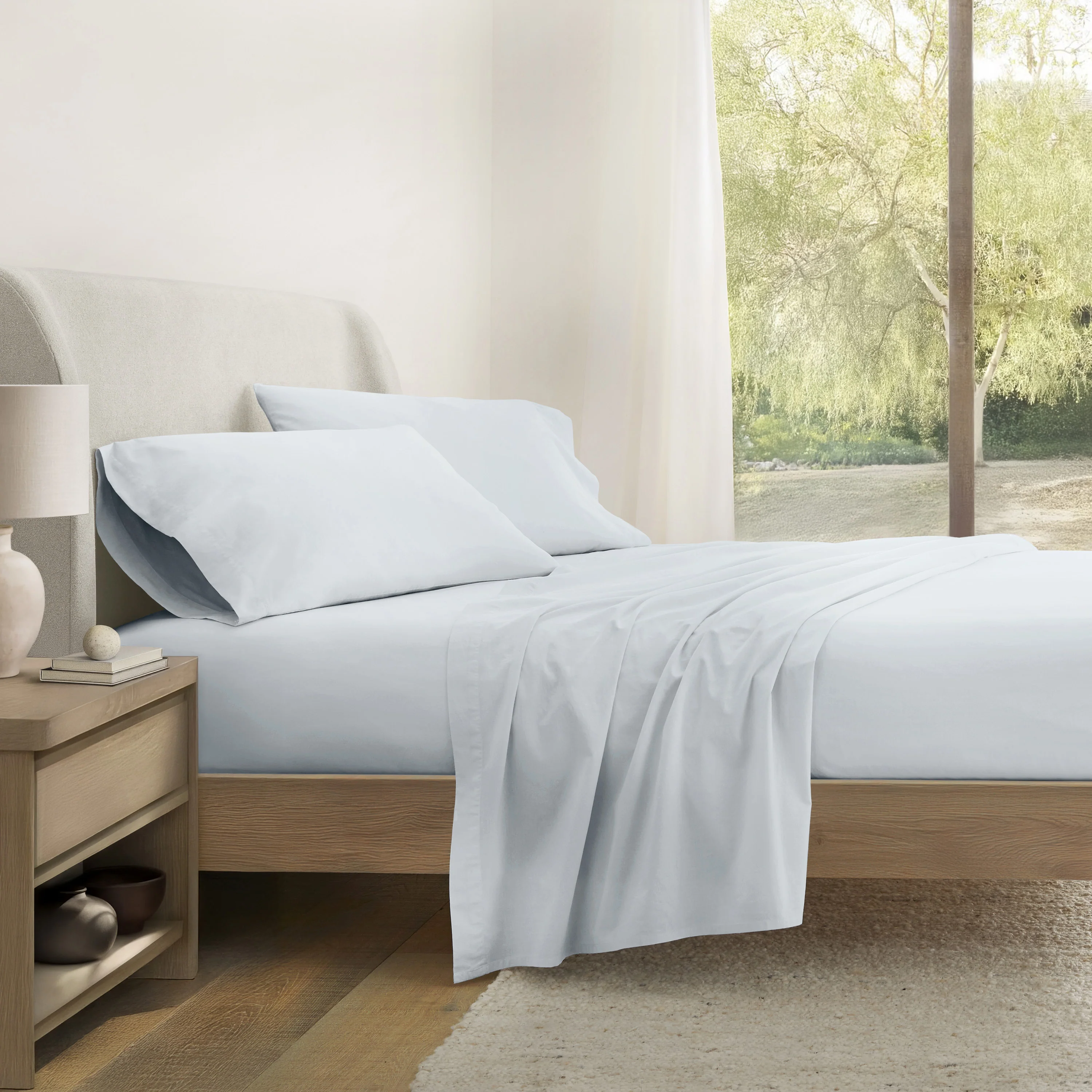 4-Piece 100% Cotton Percale Sheet Set (Sale) - Image 7