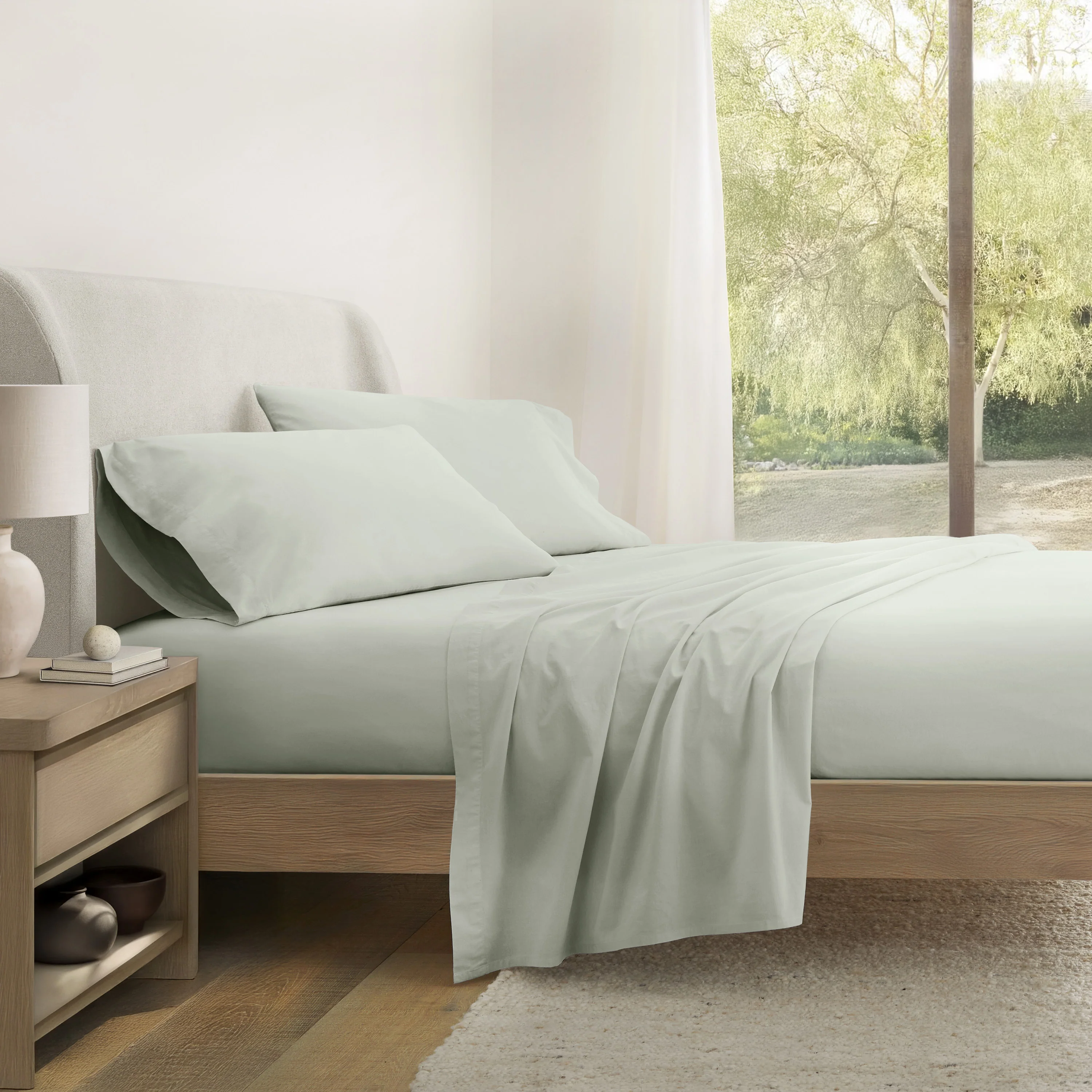 4-Piece 100% Cotton Percale Sheet Set (Sale) - Image 8