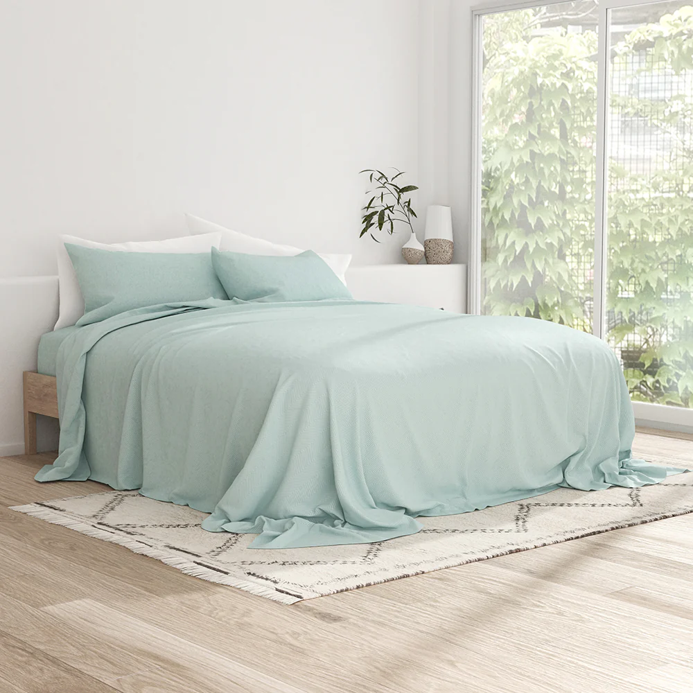 Chevron Embossed 4-Piece Sheet Set - Image 20