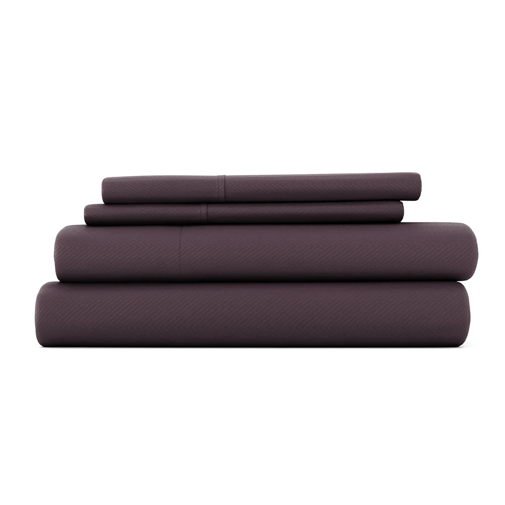 Chevron Embossed 4-Piece Sheet Set - Image 6