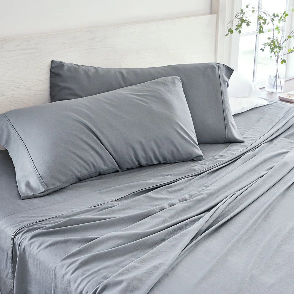 4-Piece Linen Bamboo Blend Sheet Set - Image 10
