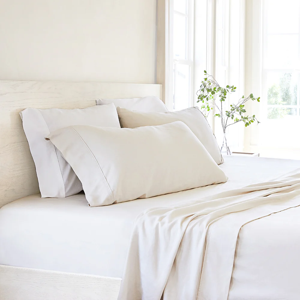 4-Piece Linen Bamboo Blend Sheet Set - Image 7