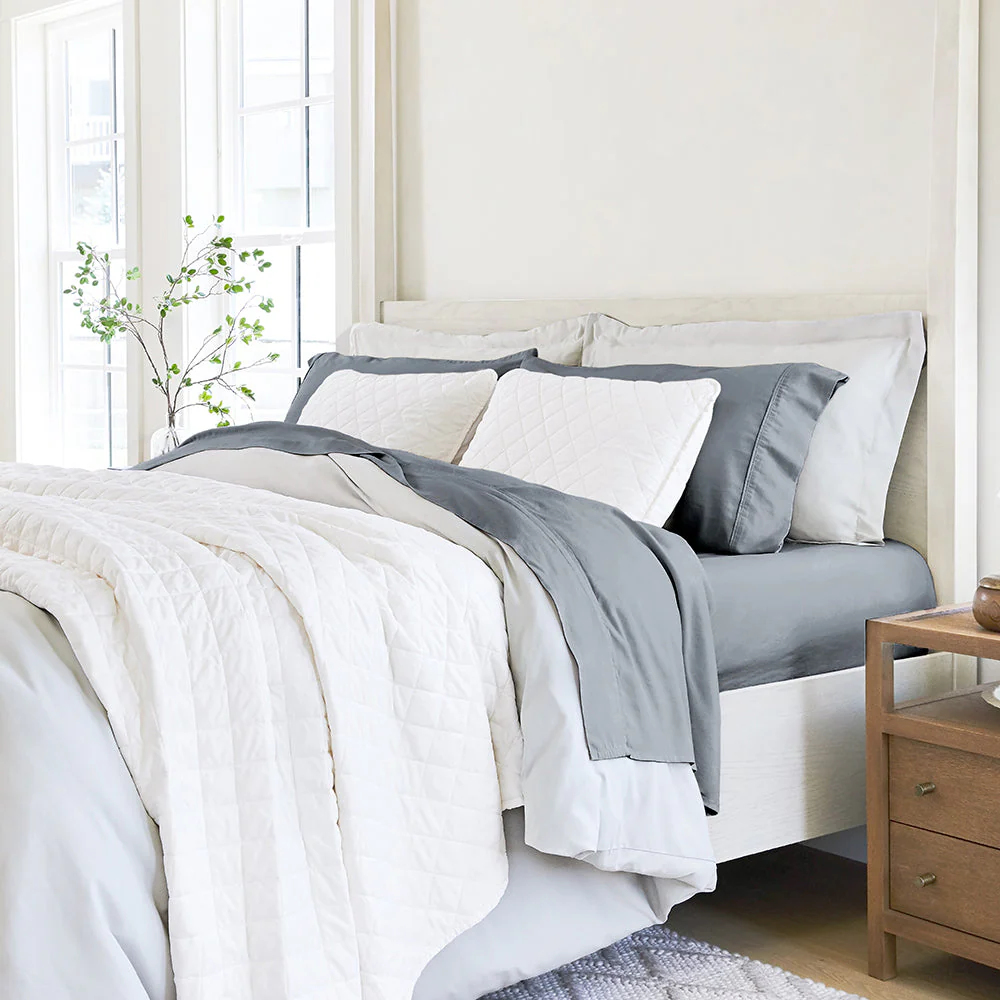 4-Piece Linen Bamboo Blend Sheet Set (Sale) - Image 14