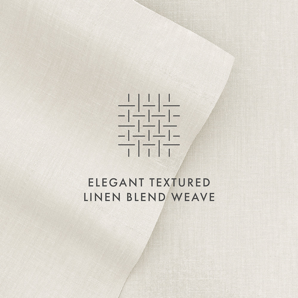 4-Piece Linen Bamboo Blend Sheet Set (Sale) - Image 19