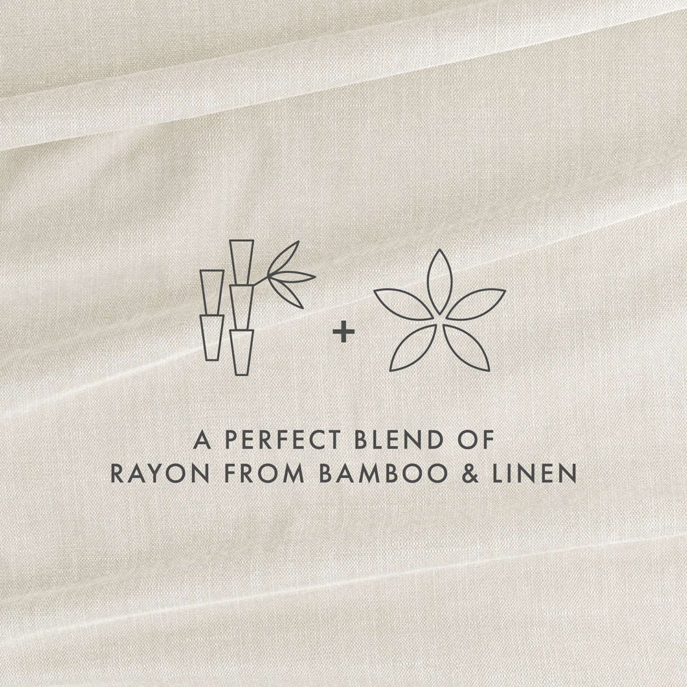 4-Piece Linen Bamboo Blend Sheet Set (Sale) - Image 23
