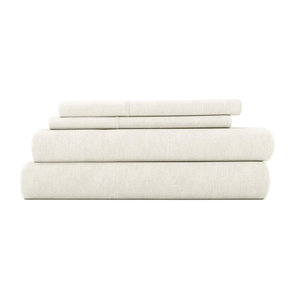 4-Piece Linen Bamboo Blend Sheet Set (Sale) - Image 3