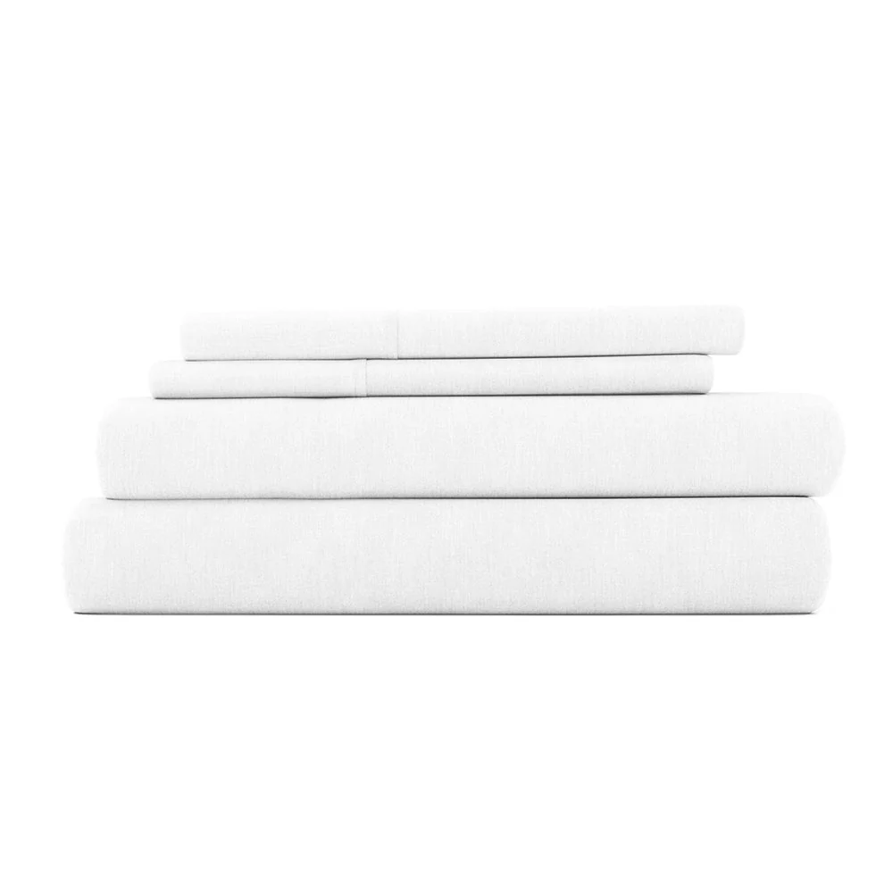 4-Piece Linen Bamboo Blend Sheet Set (Sale) - Image 4
