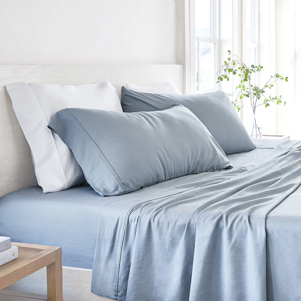 4-Piece Linen Bamboo Blend Sheet Set (Sale) - Image 5