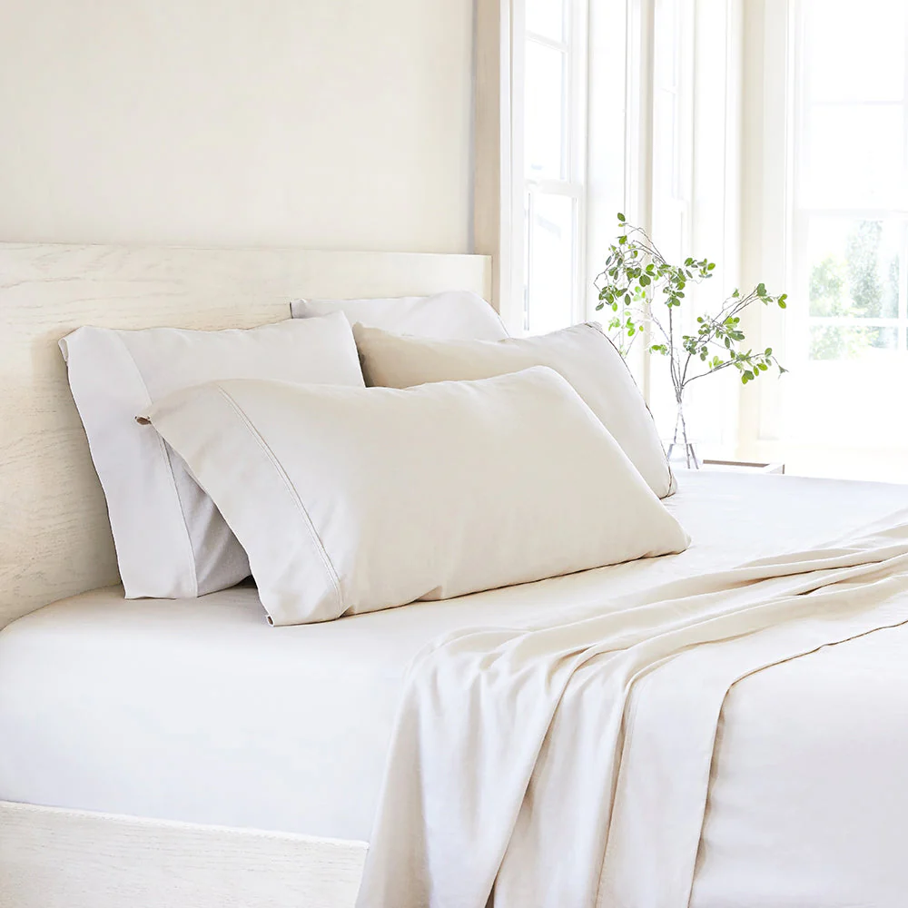 4-Piece Linen Bamboo Blend Sheet Set (Sale) - Image 7