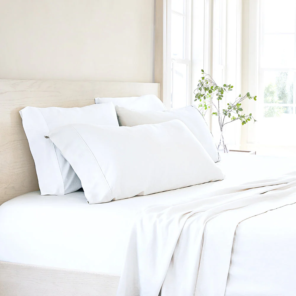 4-Piece Linen Bamboo Blend Sheet Set (Sale) - Image 8