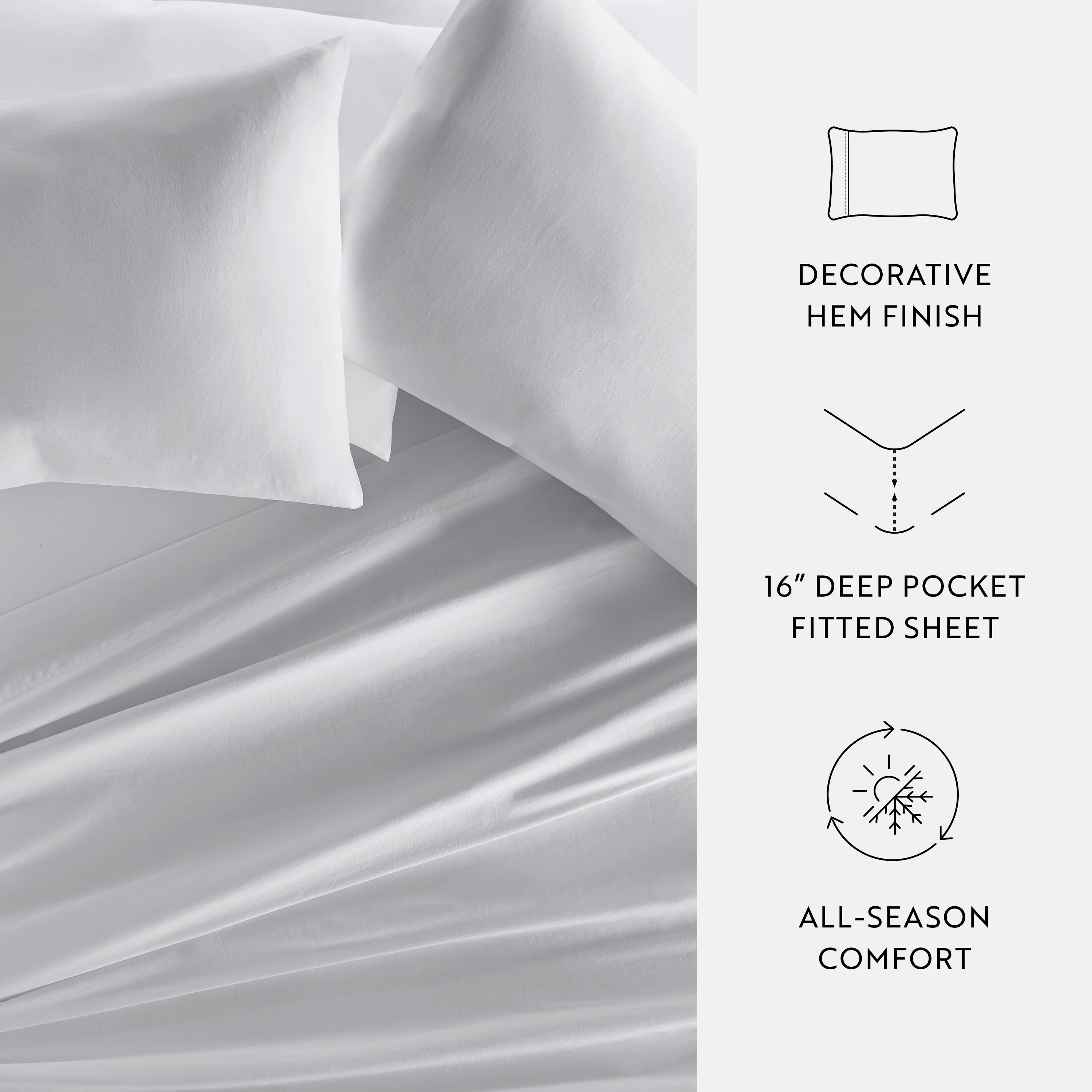 4 Piece Long Staple 100% Cotton Sheet Set (Sale) - Image 56