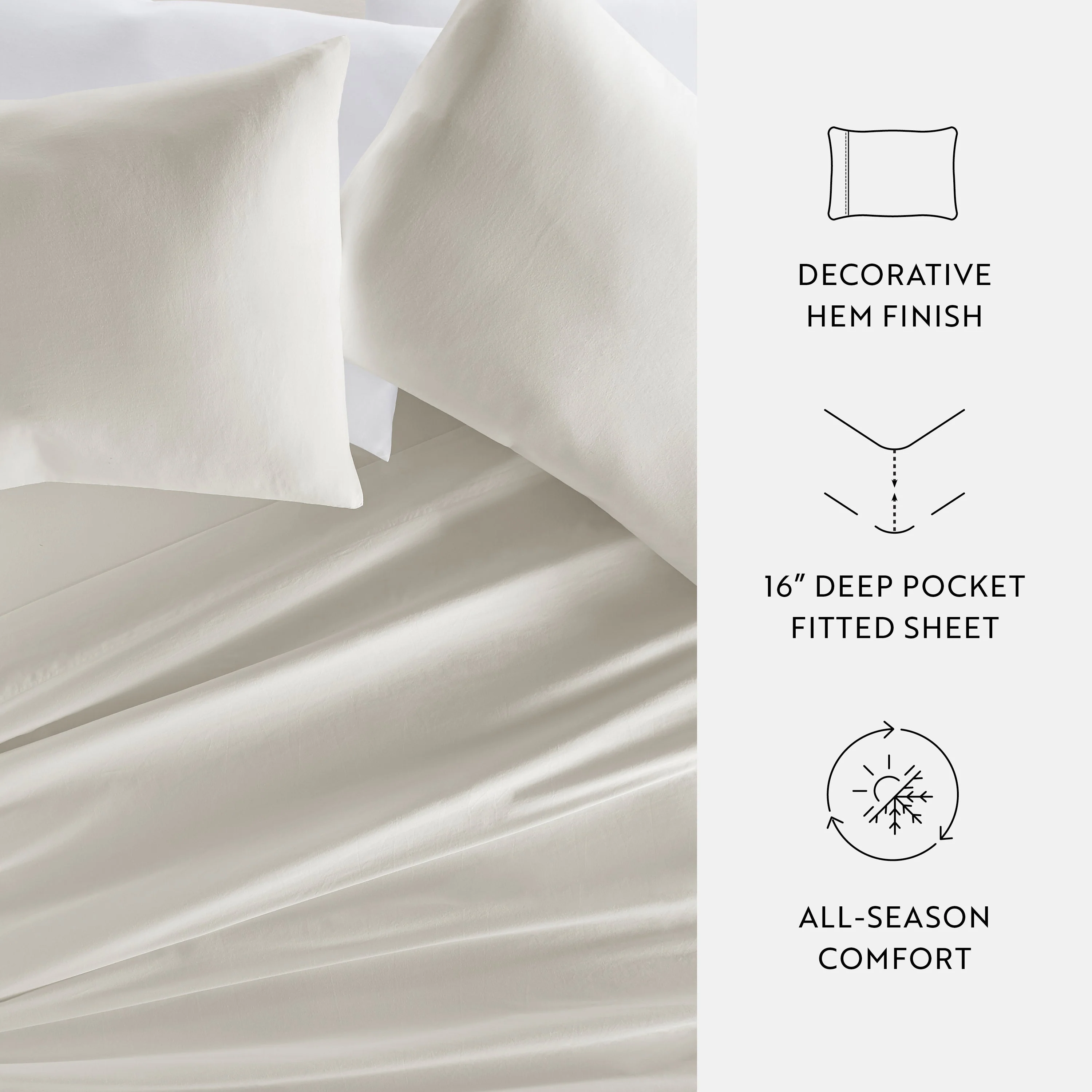4 Piece Long Staple 100% Cotton Sheet Set (Sale) - Image 59