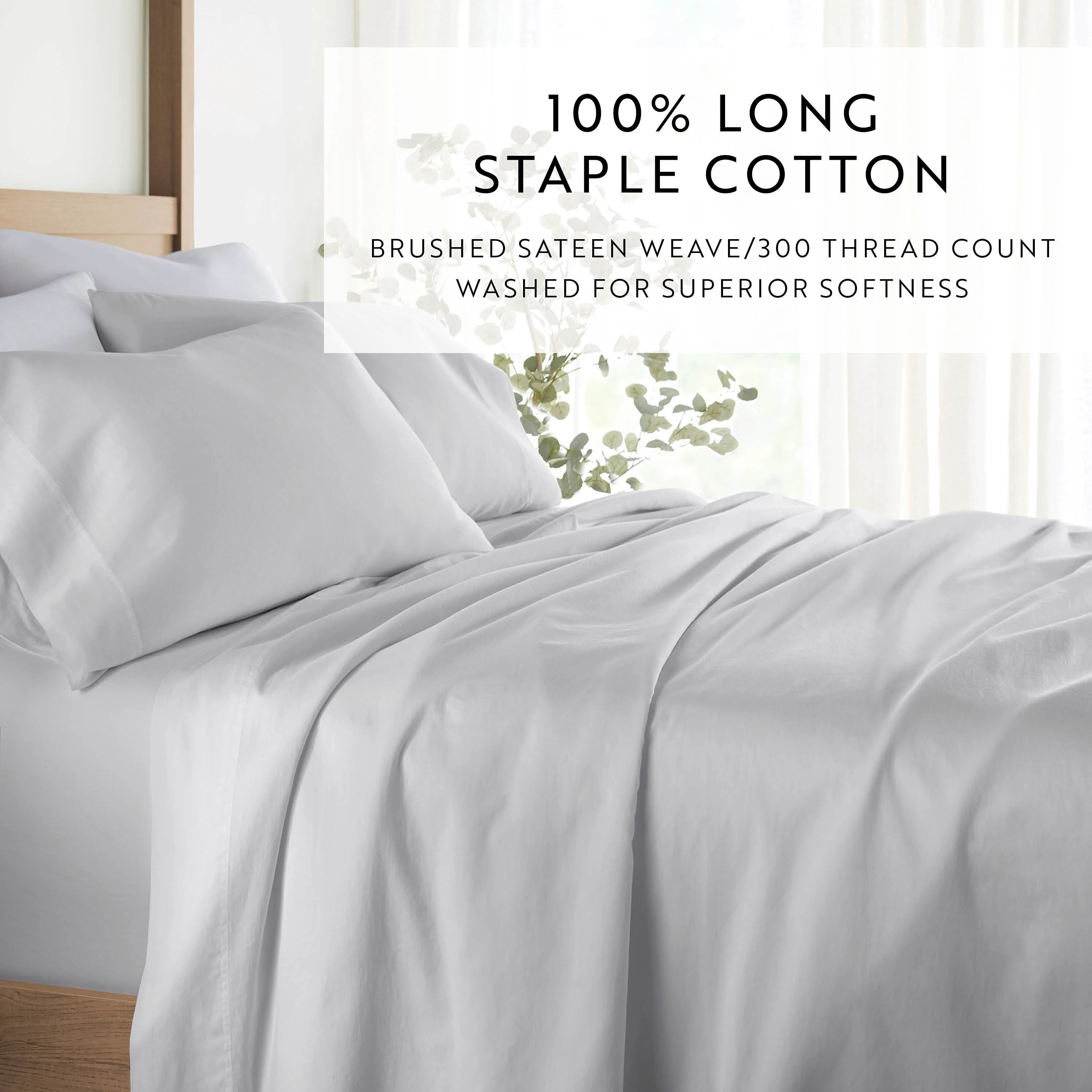4 Piece Long Staple 100% Cotton Sheet Set (Sale) - Image 63