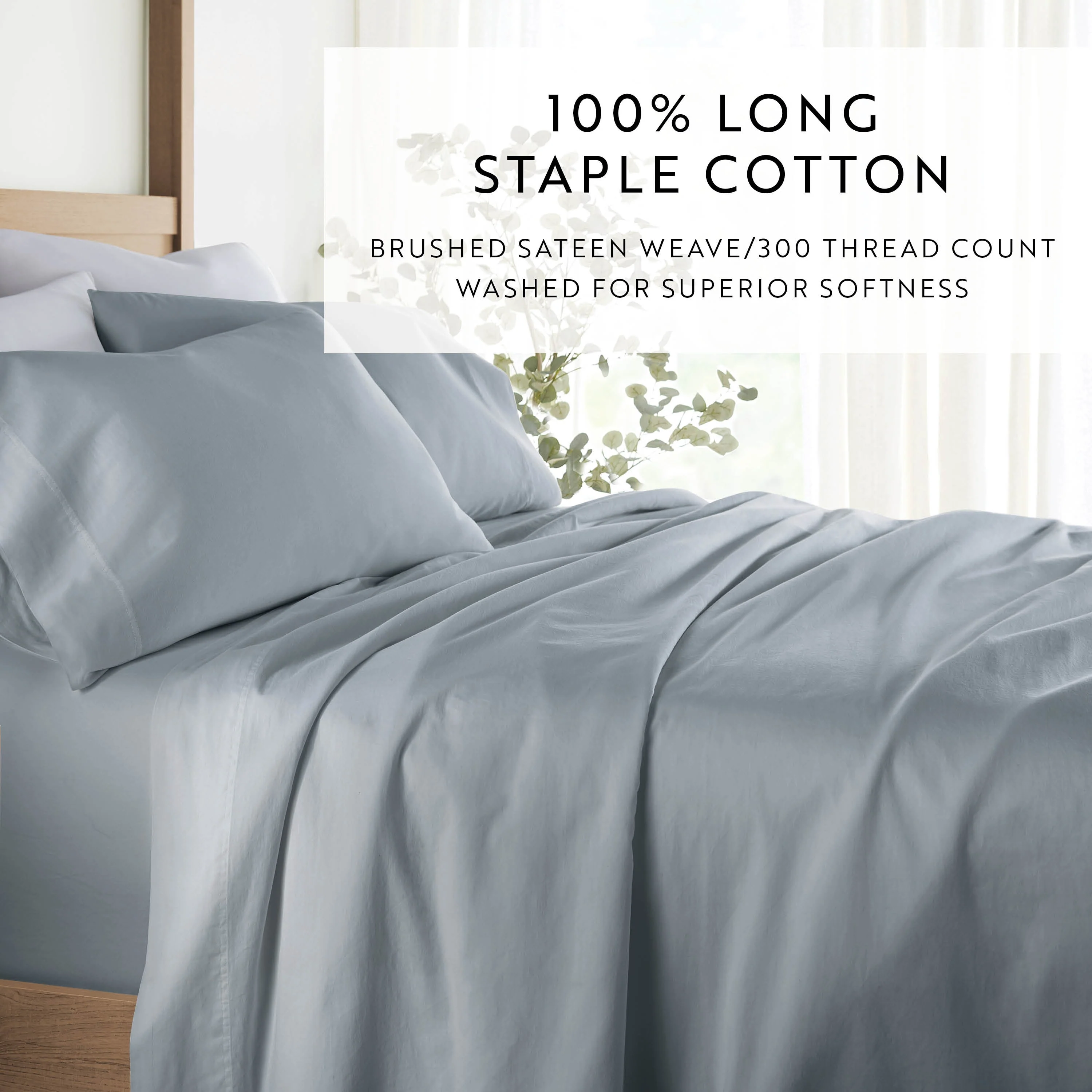 4 Piece Long Staple 100% Cotton Sheet Set (Sale) - Image 66