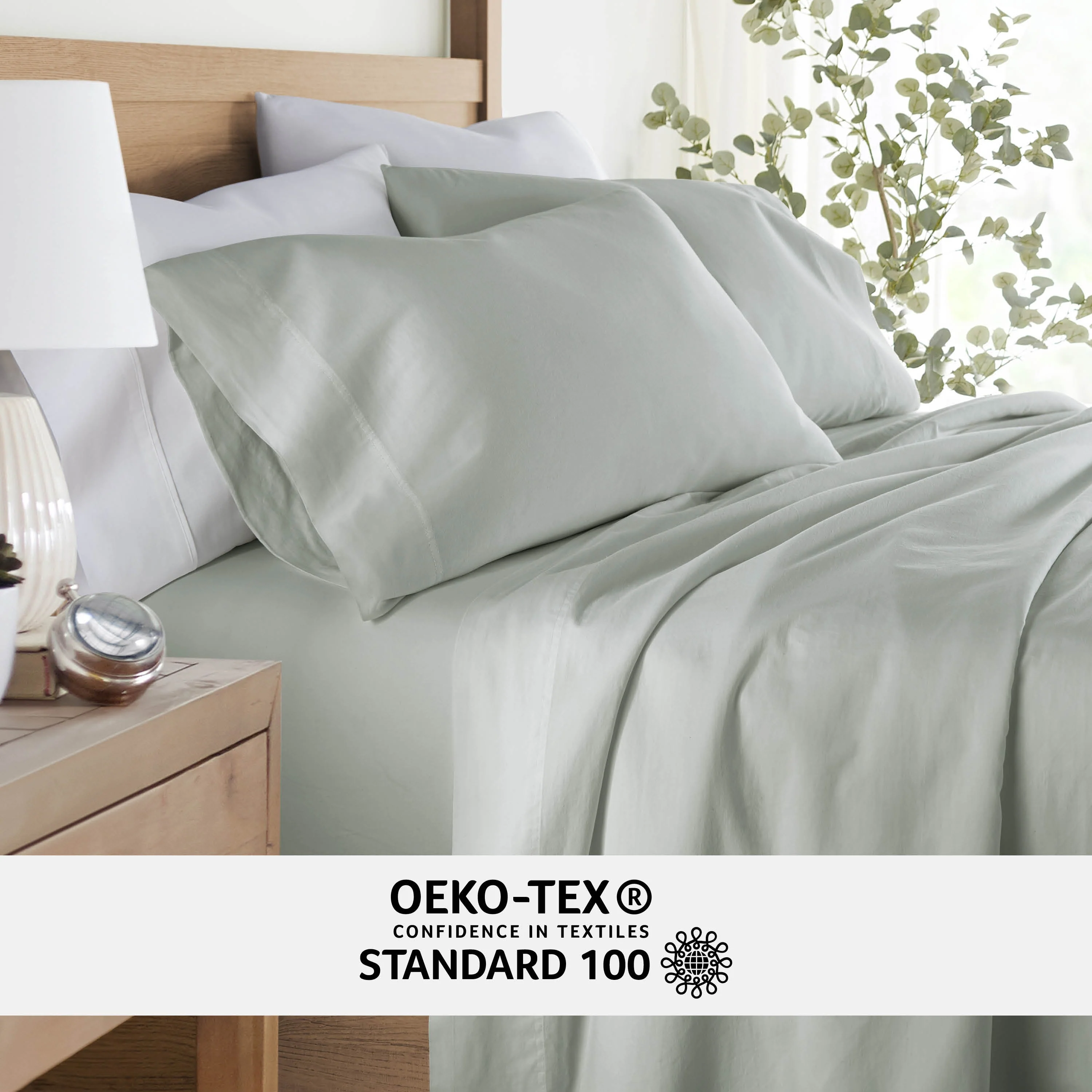4 Piece Long Staple 100% Cotton Sheet Set (Sale) - Image 67
