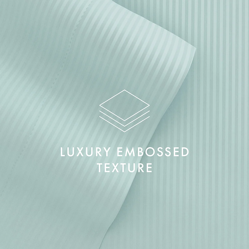 Striped Embossed 4-Piece Sheet Set - Image 49
