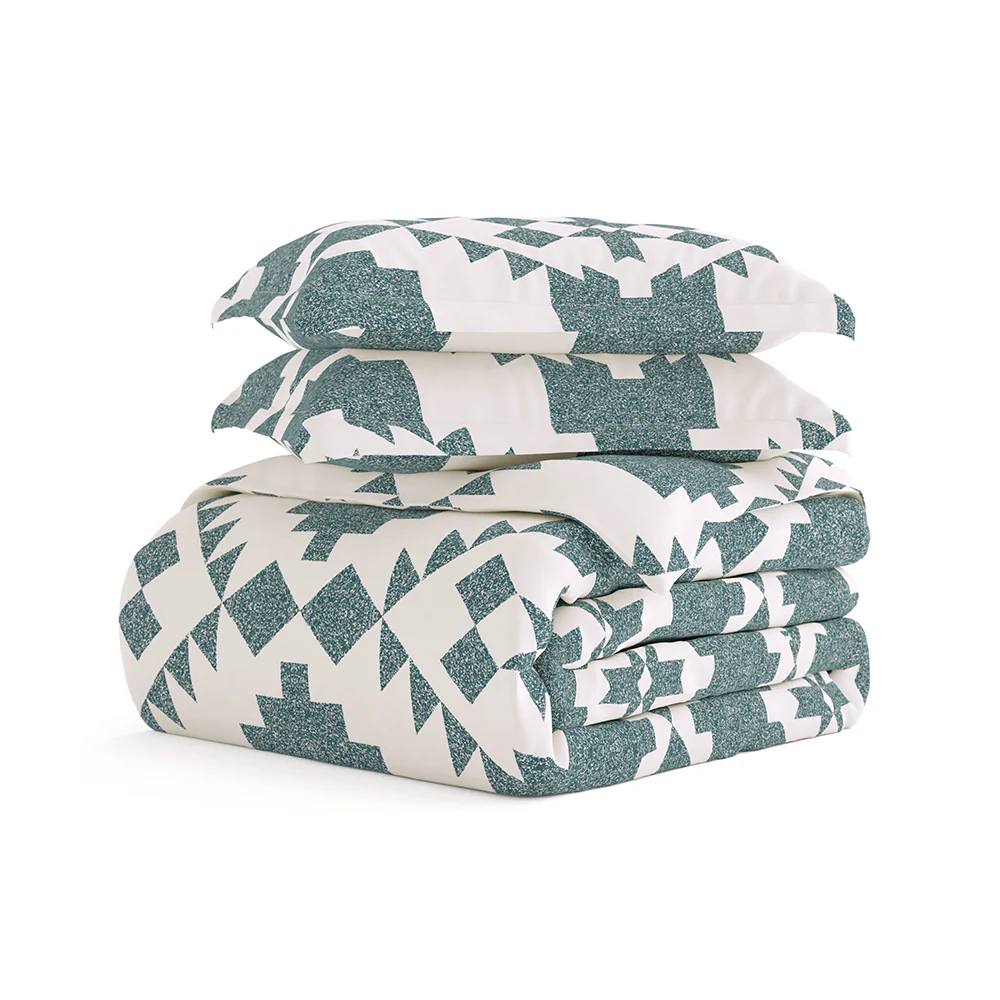 Adobe Diamond Pattern 3-Piece Duvet Cover Set - Image 10