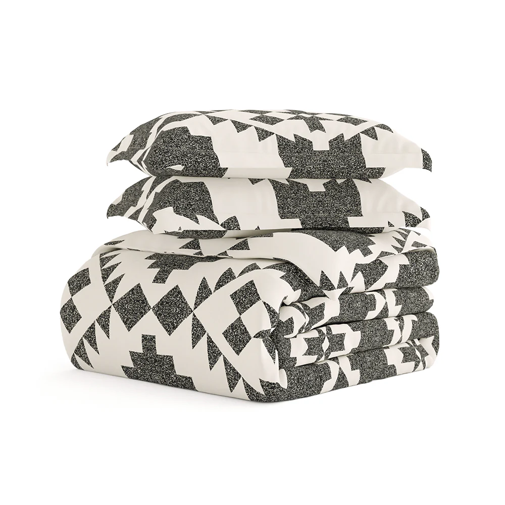 Adobe Diamond Pattern 3-Piece Duvet Cover Set - Image 11