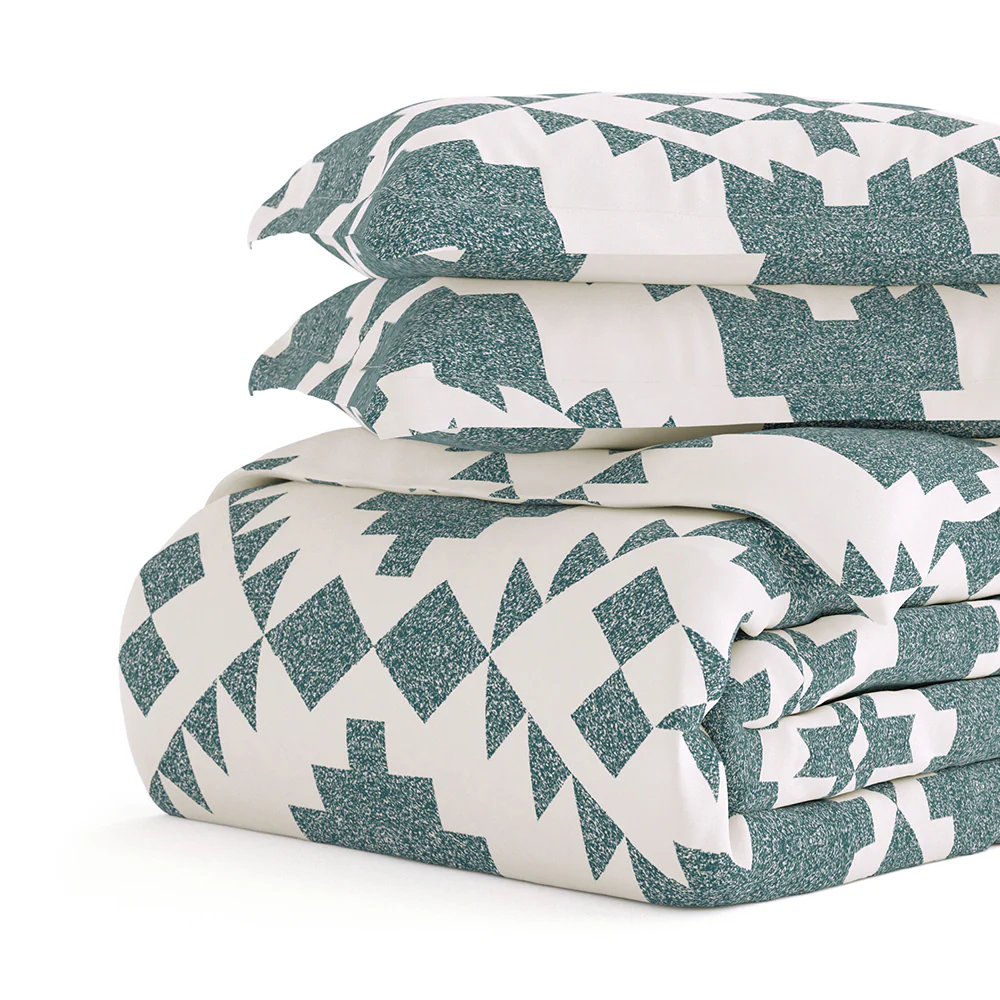 Adobe Diamond Pattern 3-Piece Duvet Cover Set - Image 13