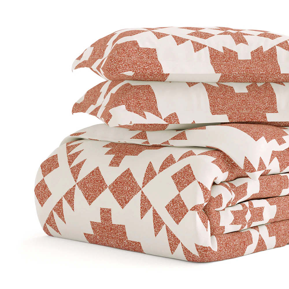 Adobe Diamond Pattern 3-Piece Duvet Cover Set - Image 15