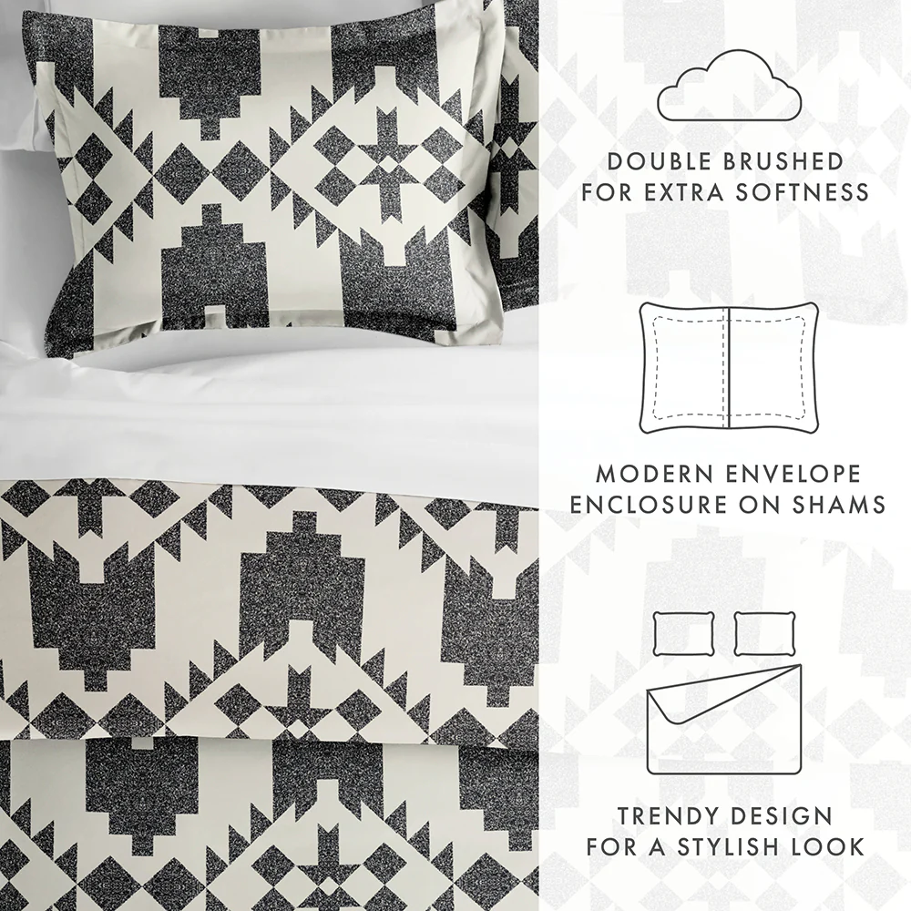 Adobe Diamond Pattern 3-Piece Duvet Cover Set - Image 23