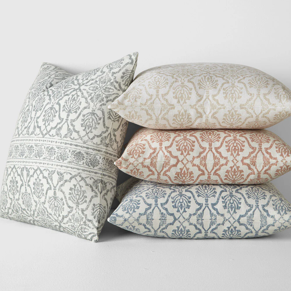 Antique Floral Patterned Throw Pillow - Image 15
