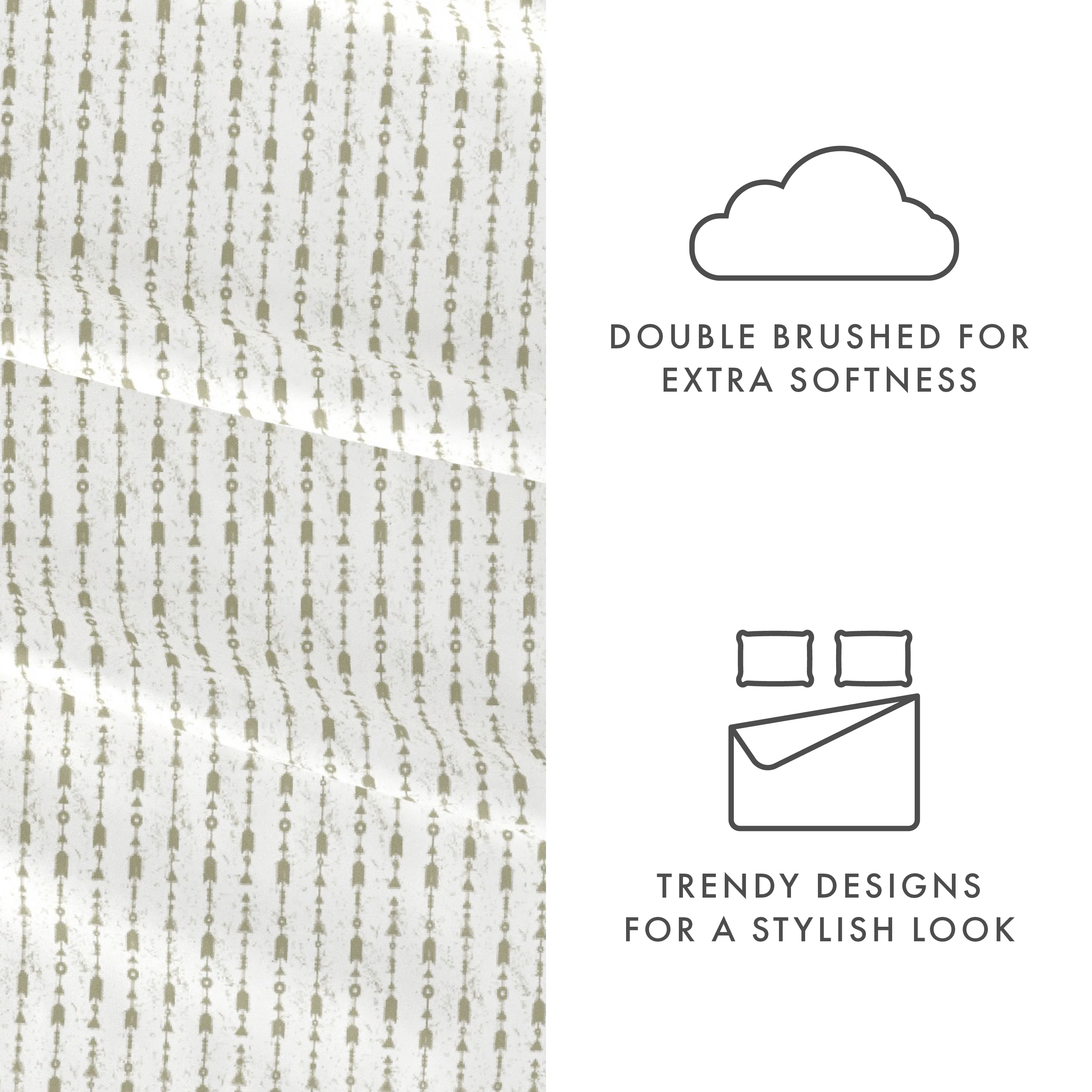 Beaded Arrows Pattern 4-Piece Sheet Set - Image 13
