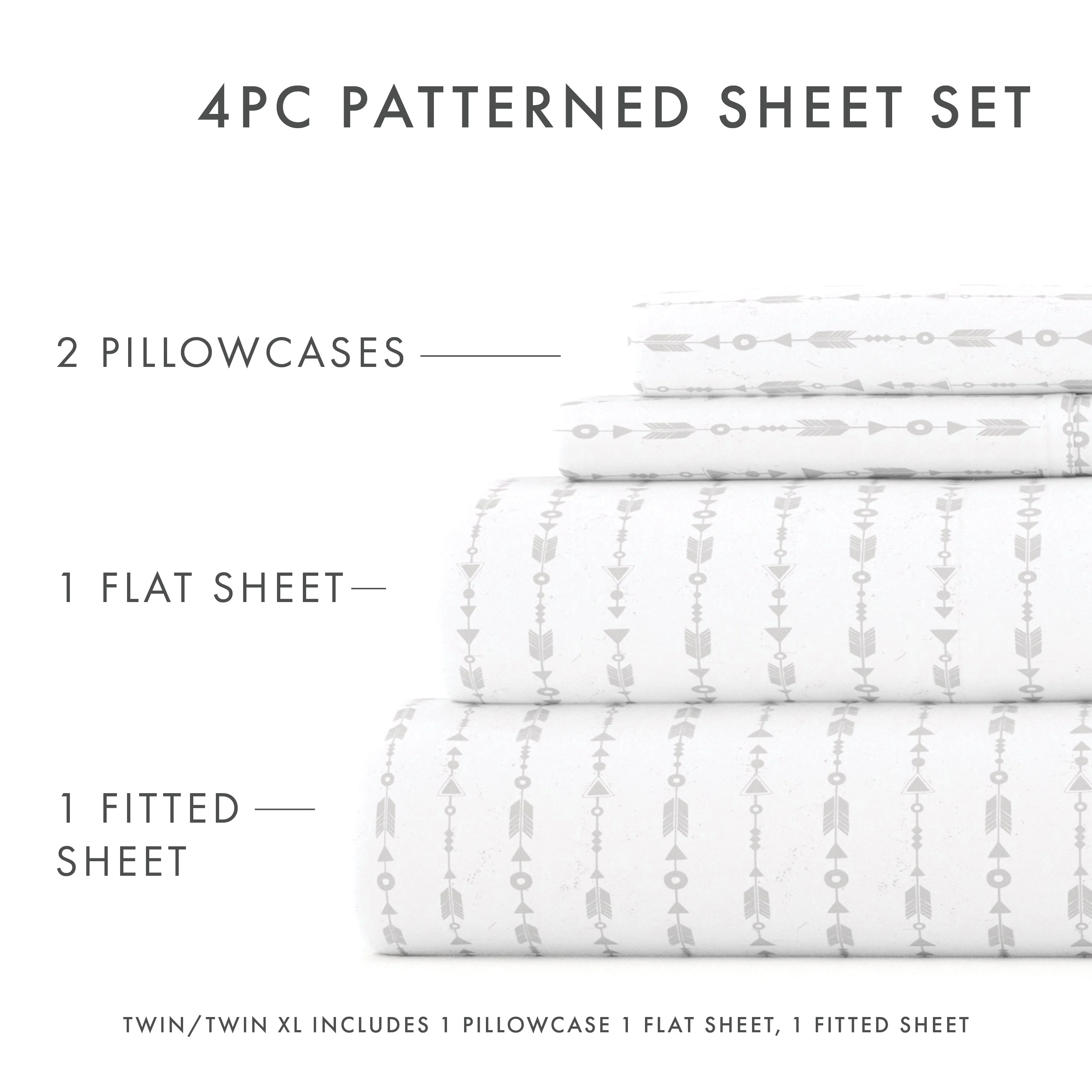 Beaded Arrows Pattern 4-Piece Sheet Set - Sale - Image 10