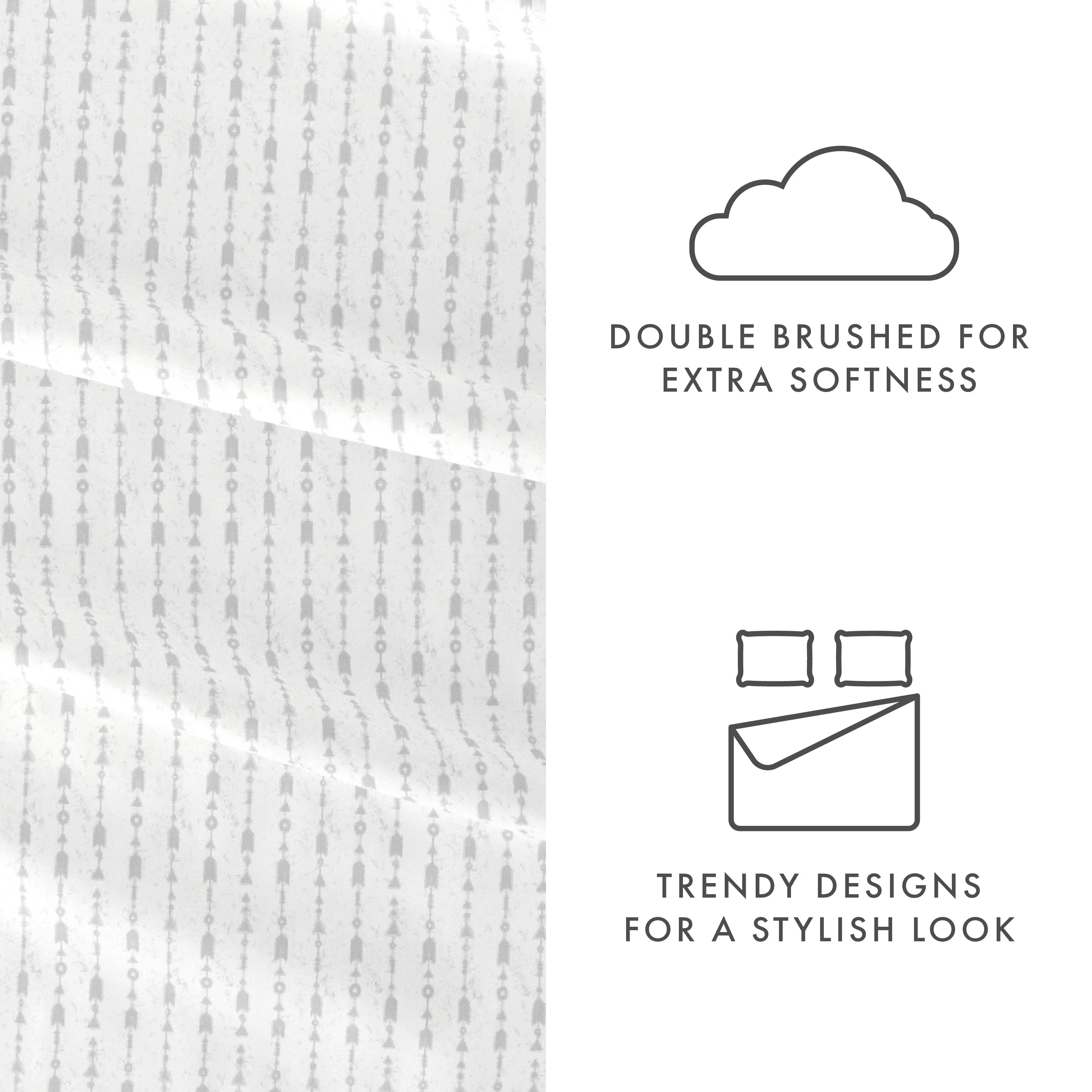 Beaded Arrows Pattern 4-Piece Sheet Set - Sale - Image 12