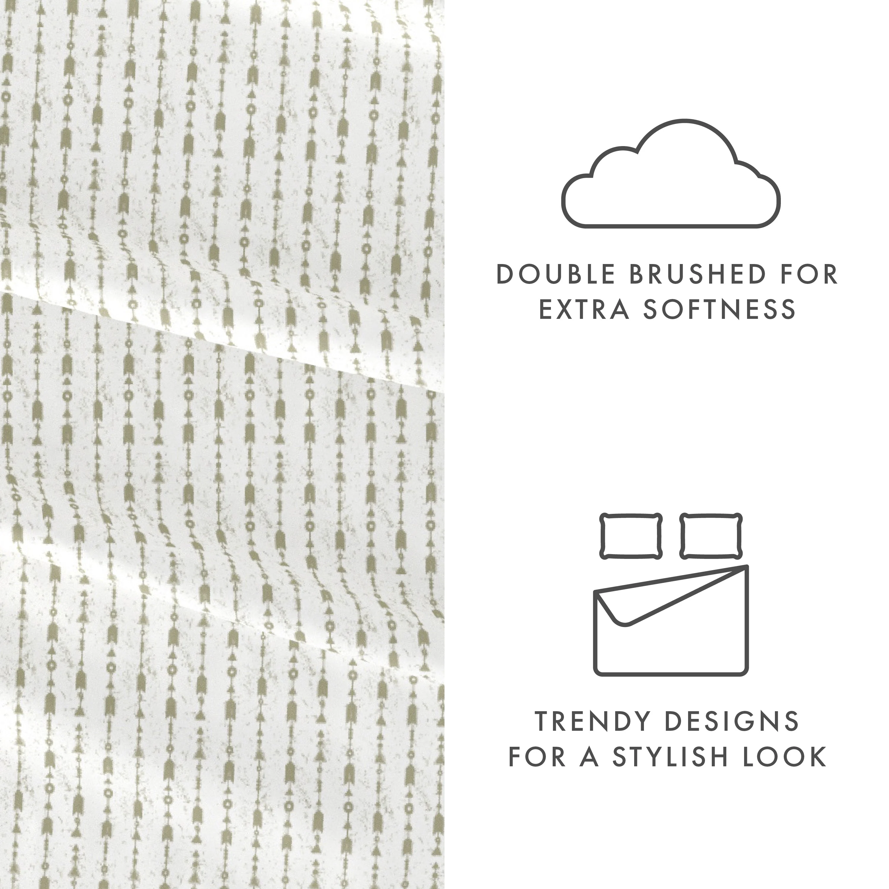 Beaded Arrows Pattern 4-Piece Sheet Set - Sale - Image 13