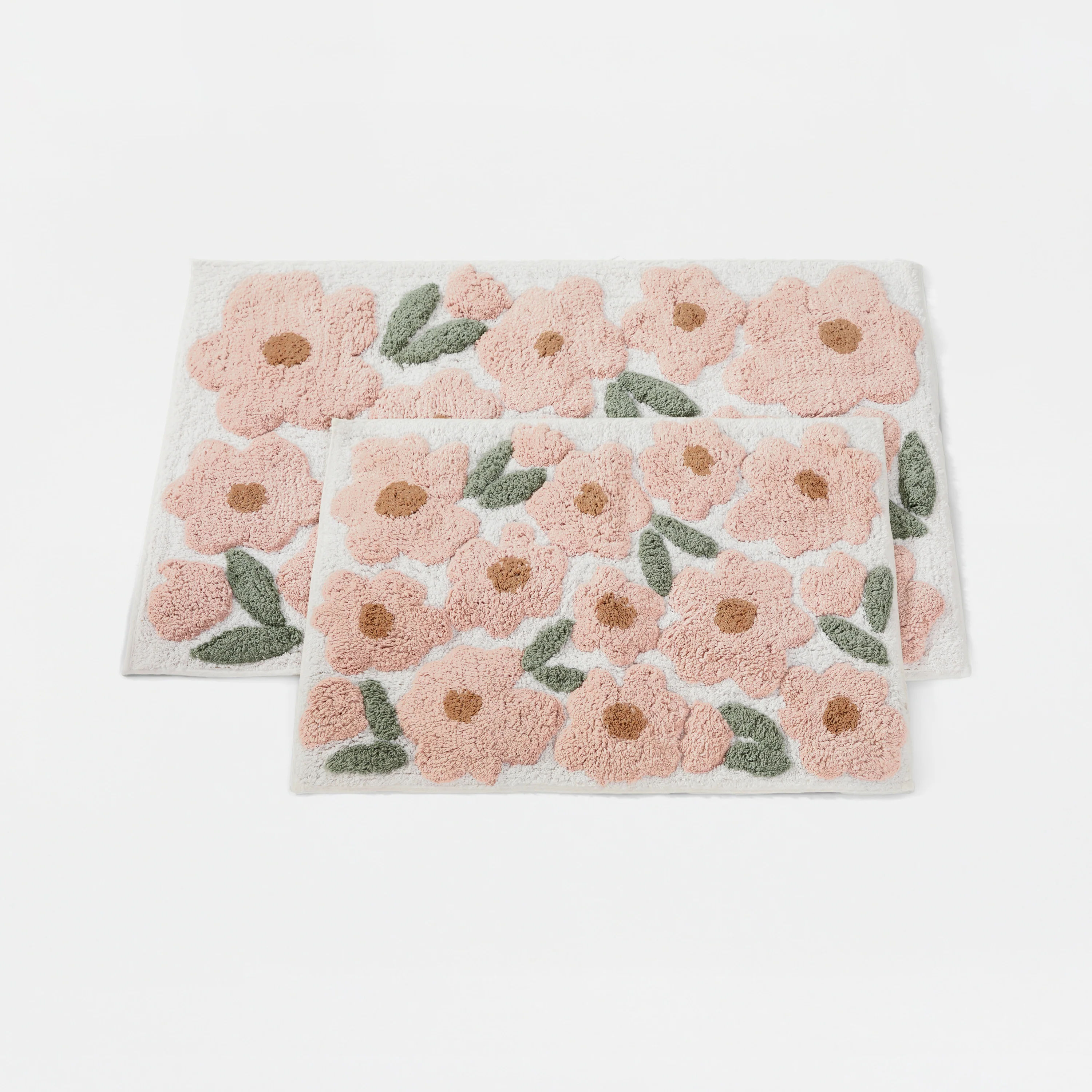 100% Cotton Blossoms Patterned Bath Mat - Image 6