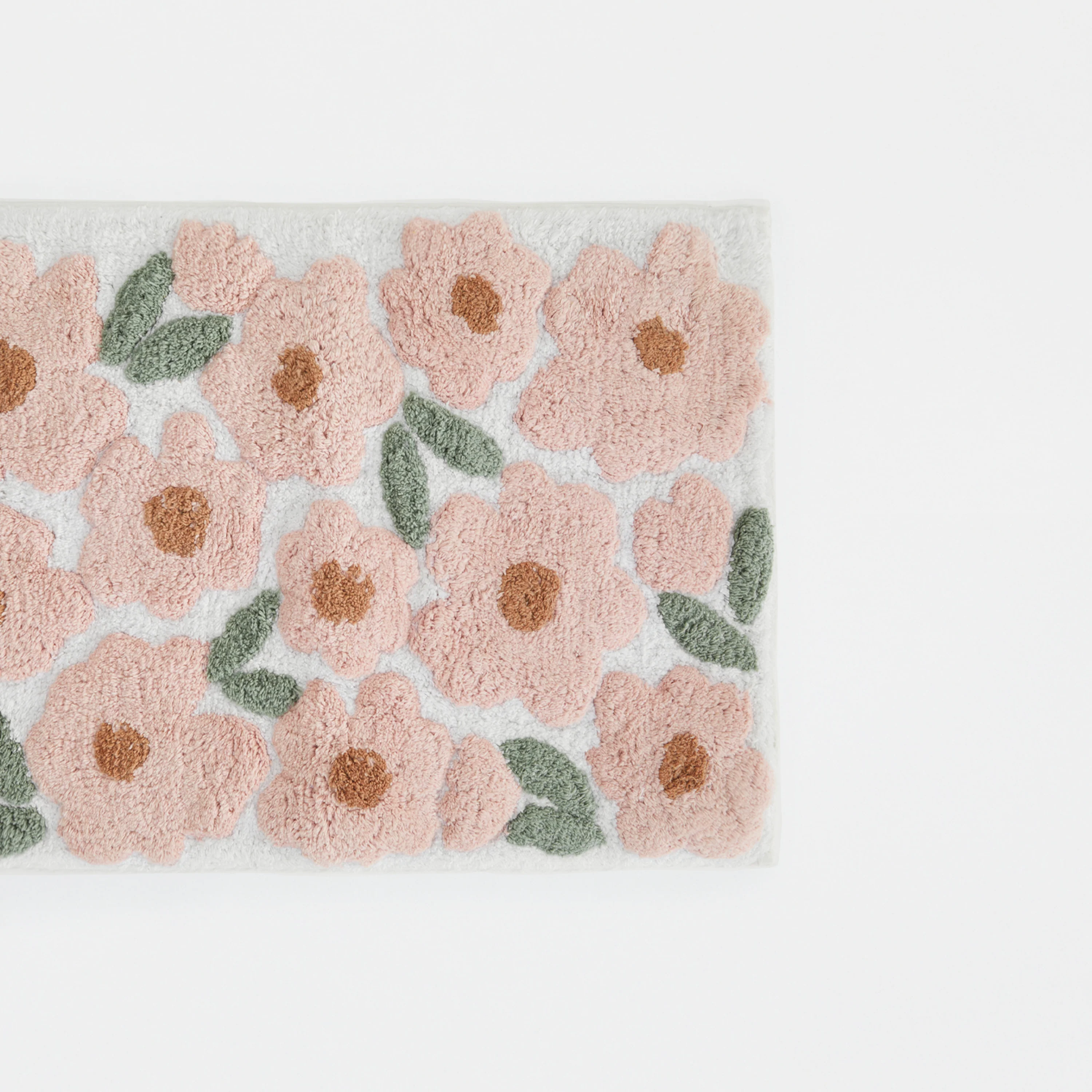 100% Cotton Blossoms Patterned Bath Mat - Image 9