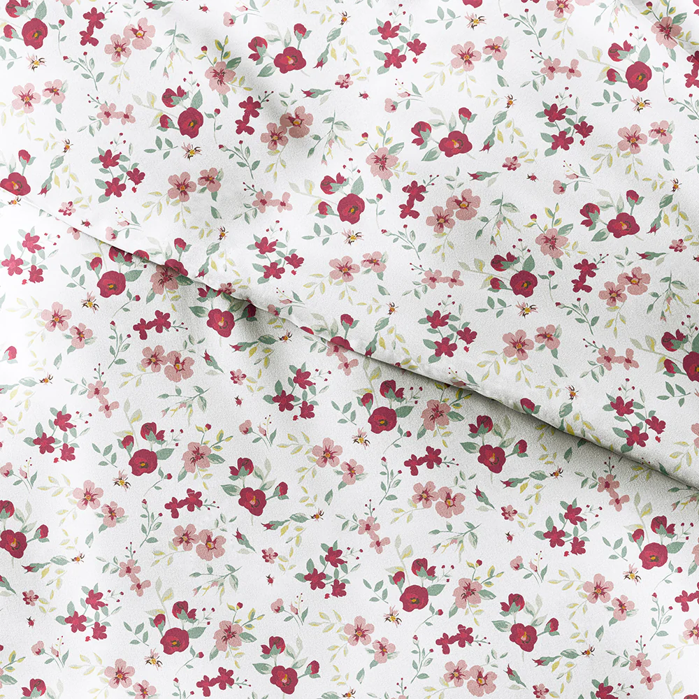 Blossoms Pattern 3-Piece Duvet Cover Set - Image 14