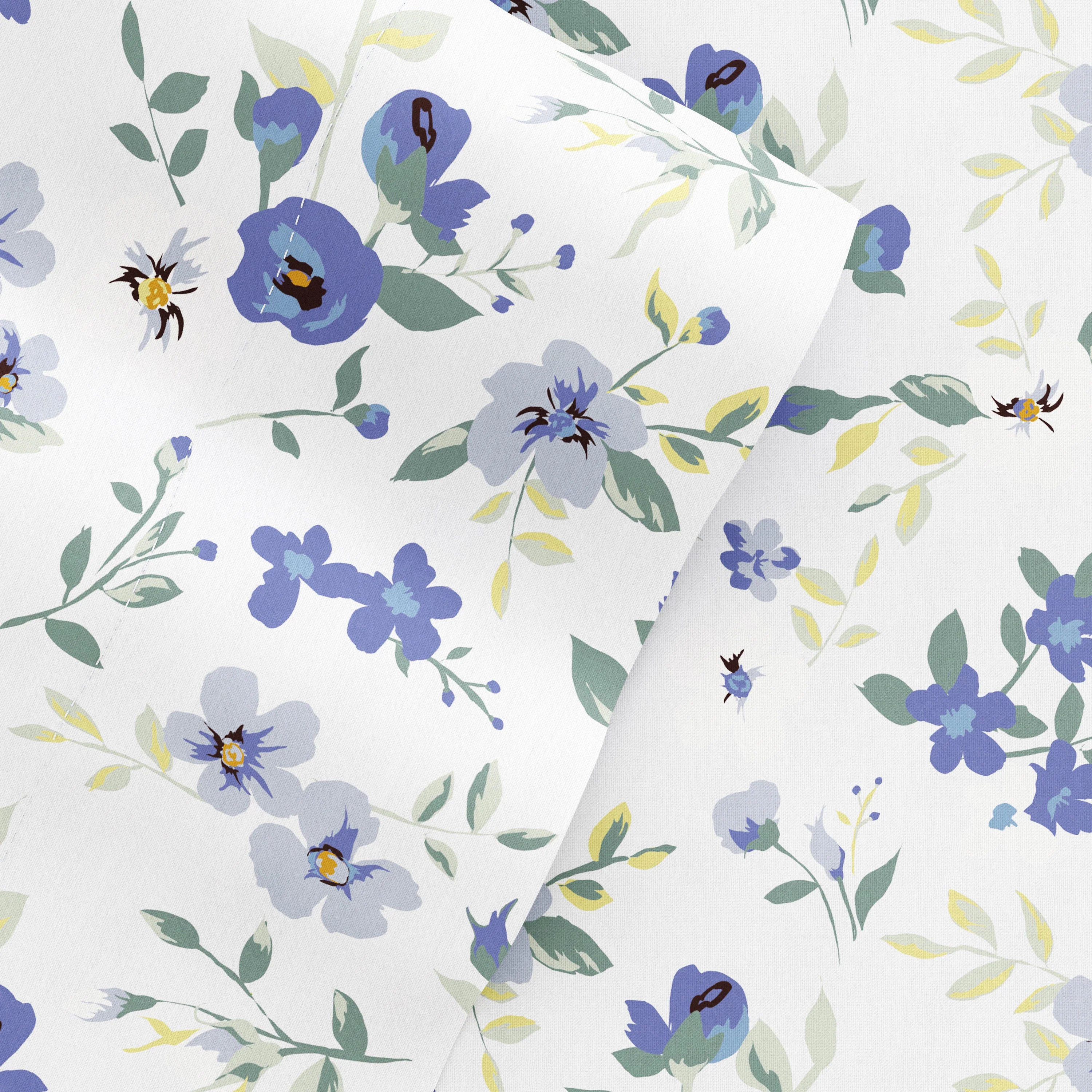 Blossoms Pattern 4-Piece Sheet Set - Sale - Image 2