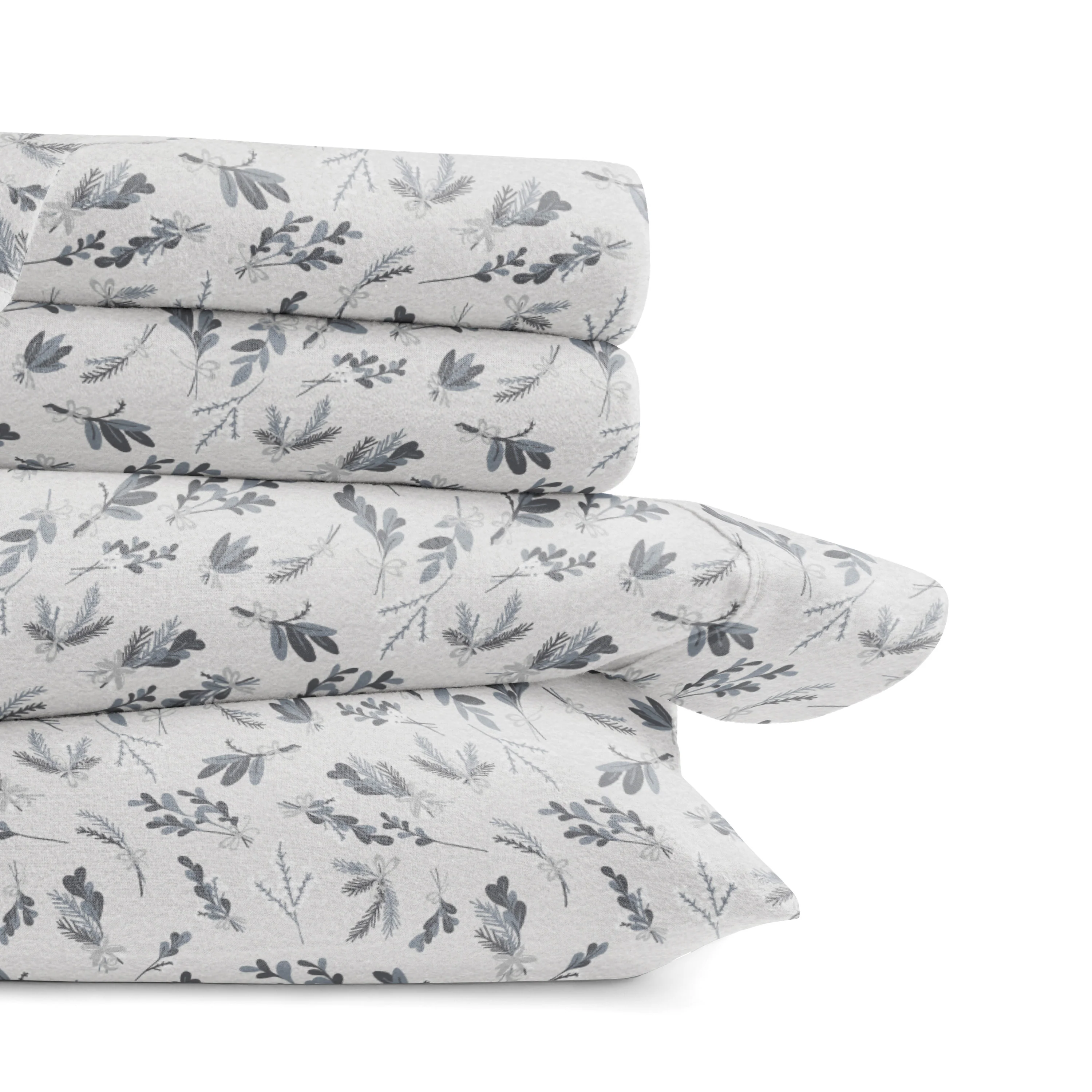 Botanical 4-Piece Flannel Sheet Set - Image 4