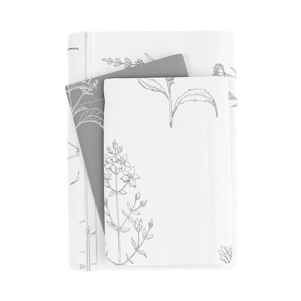 Botany Floral Pattern 3-Piece Reversible Duvet Cover Set - Image 8