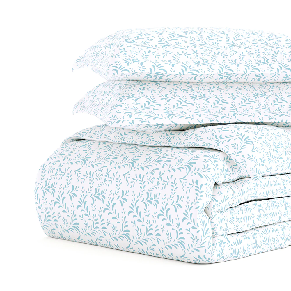 Burst of Vines Pattern 3-Piece Duvet Cover Set - Image 14