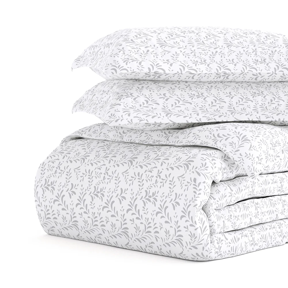 Burst of Vines Pattern 3-Piece Duvet Cover Set - Image 15
