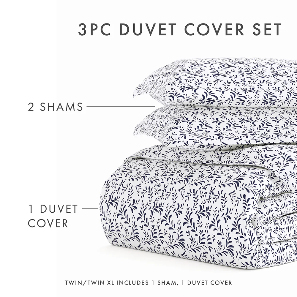 Burst of Vines Pattern 3-Piece Duvet Cover Set - Image 31