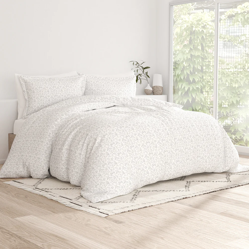 Burst of Vines Pattern 3-Piece Duvet Cover Set - Image 6