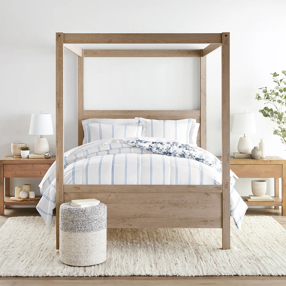 Cabbage Rose Reversible Down-Alternative Comforter Set - Image 6