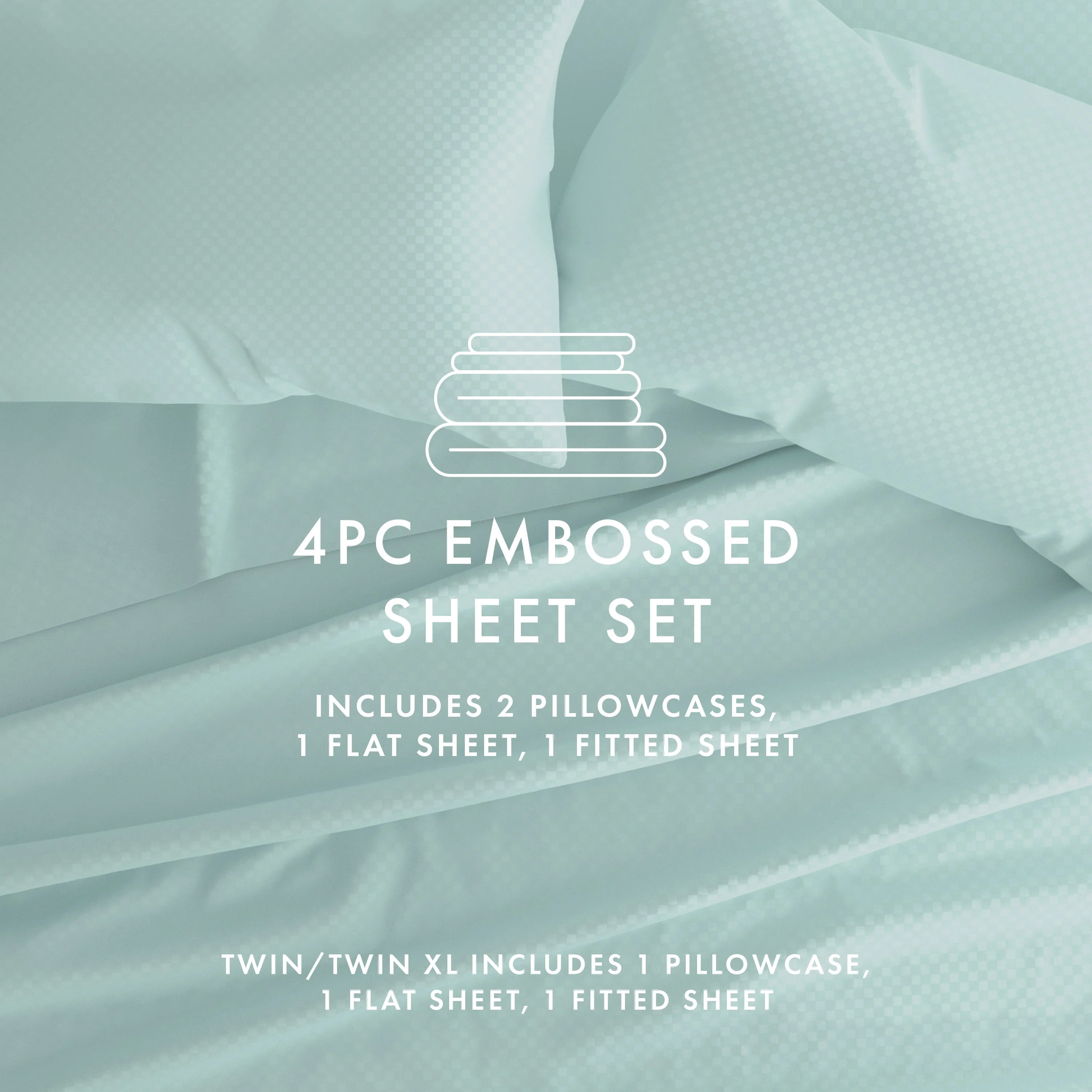 Checkered Embossed 4-Piece Sheet Set - Sale - Image 39