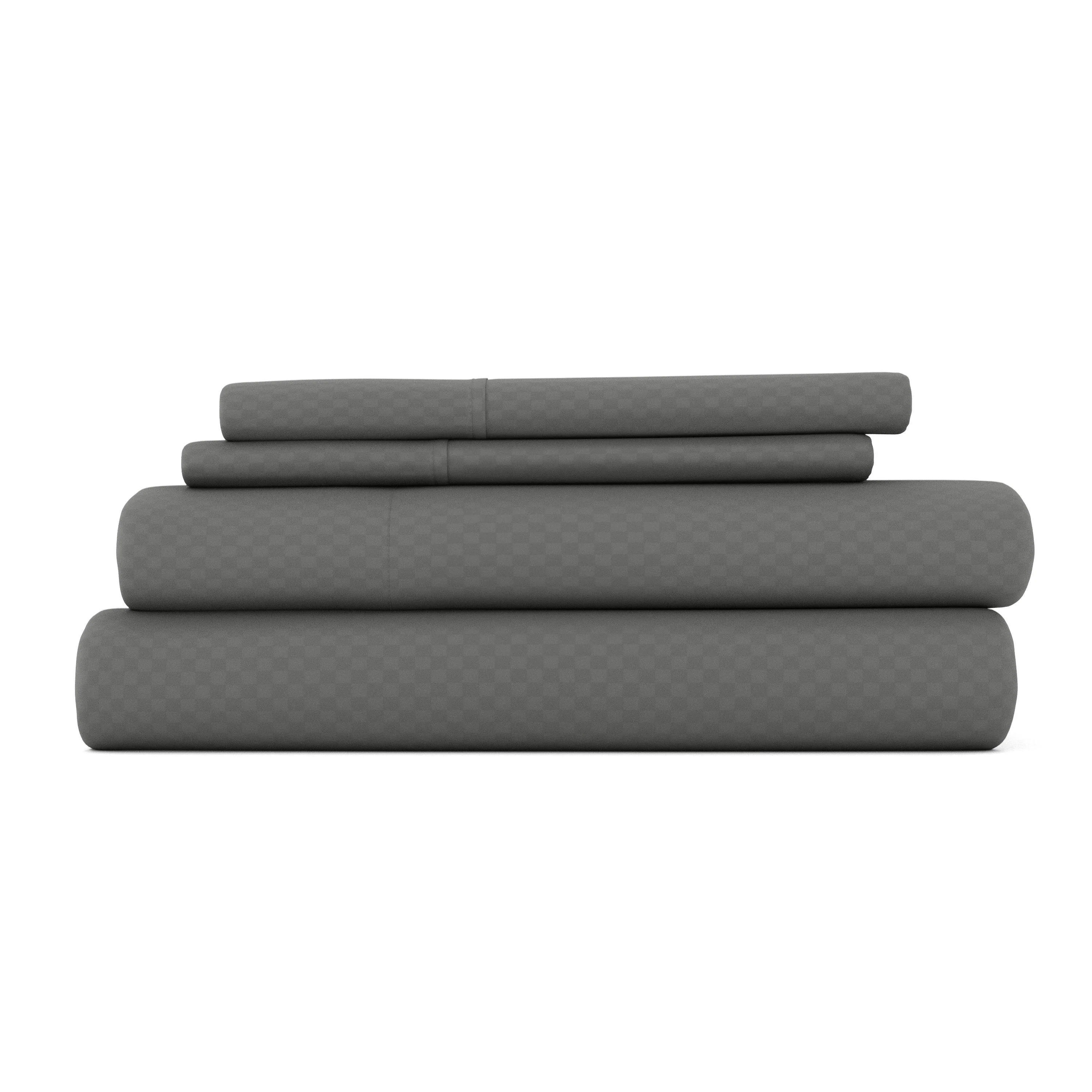 Checkered Embossed 4-Piece Sheet Set - Sale - Image 6