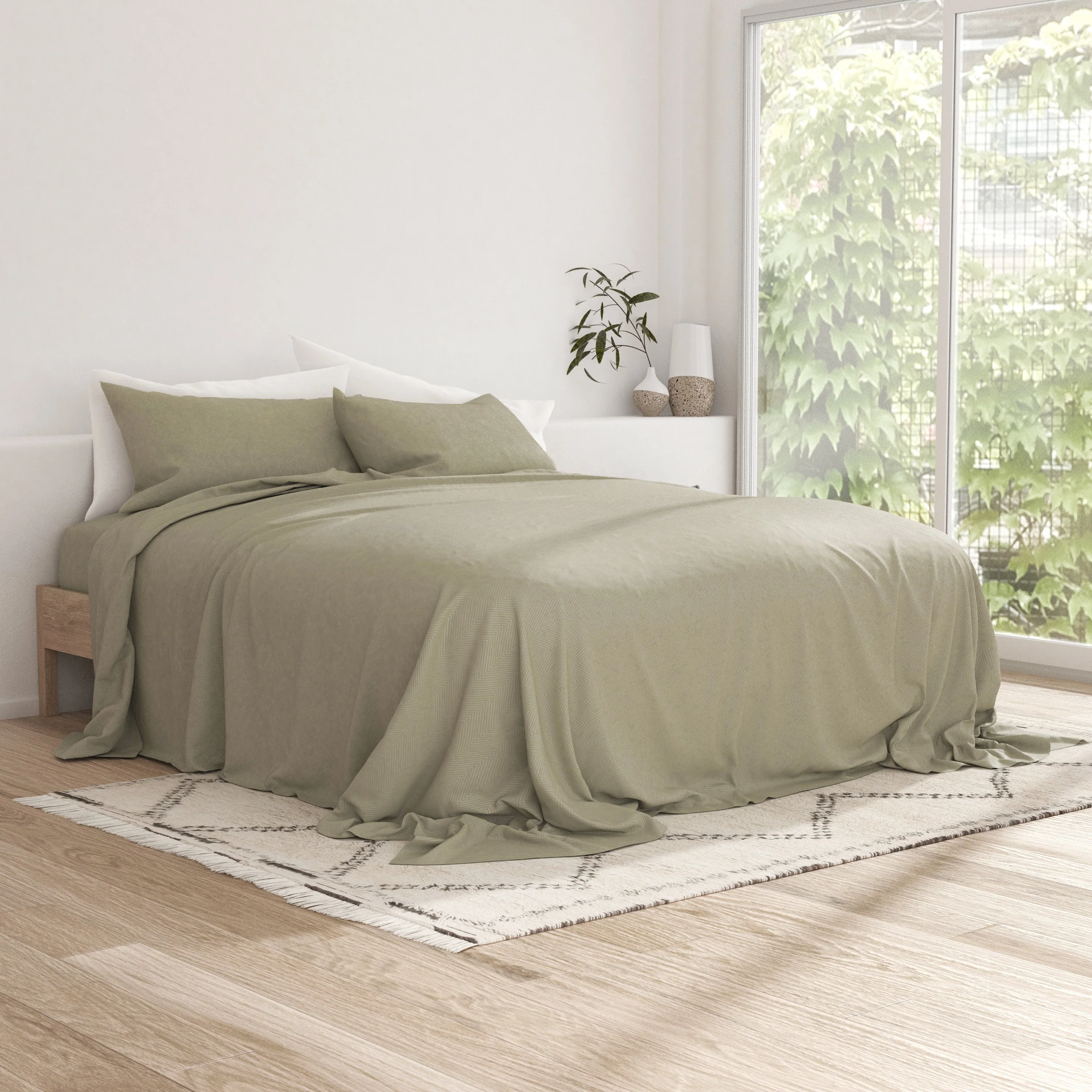 Chevron Embossed 4-Piece Sheet Set - Sale - Image 20