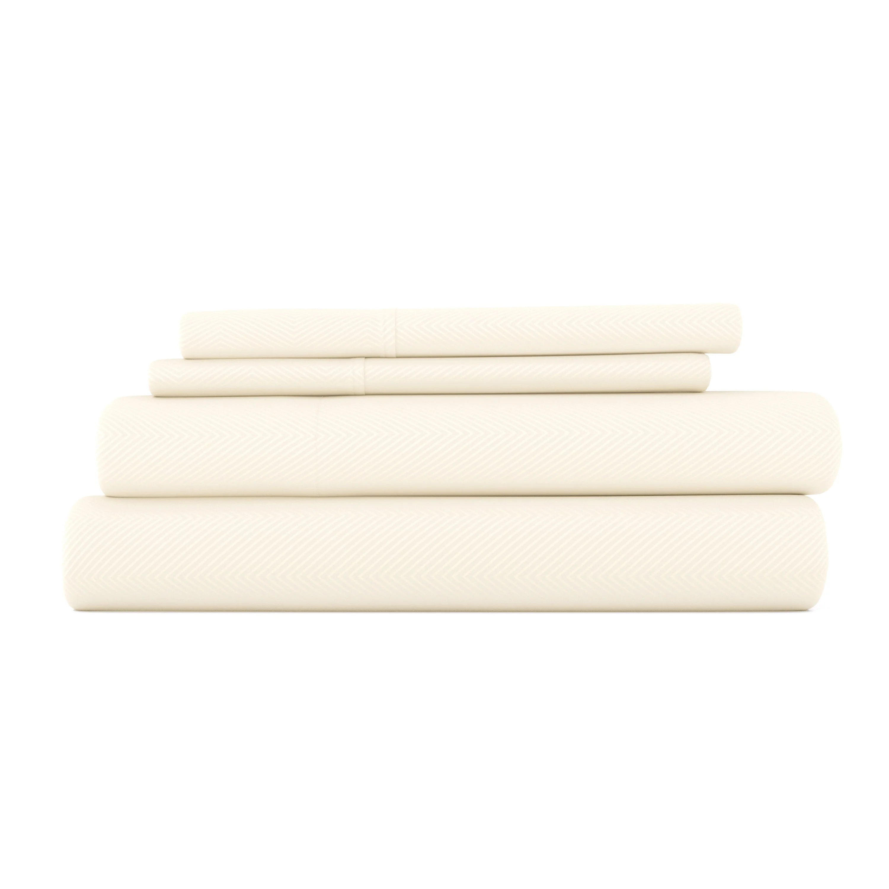 Chevron Embossed 4-Piece Sheet Set - Sale - Image 3
