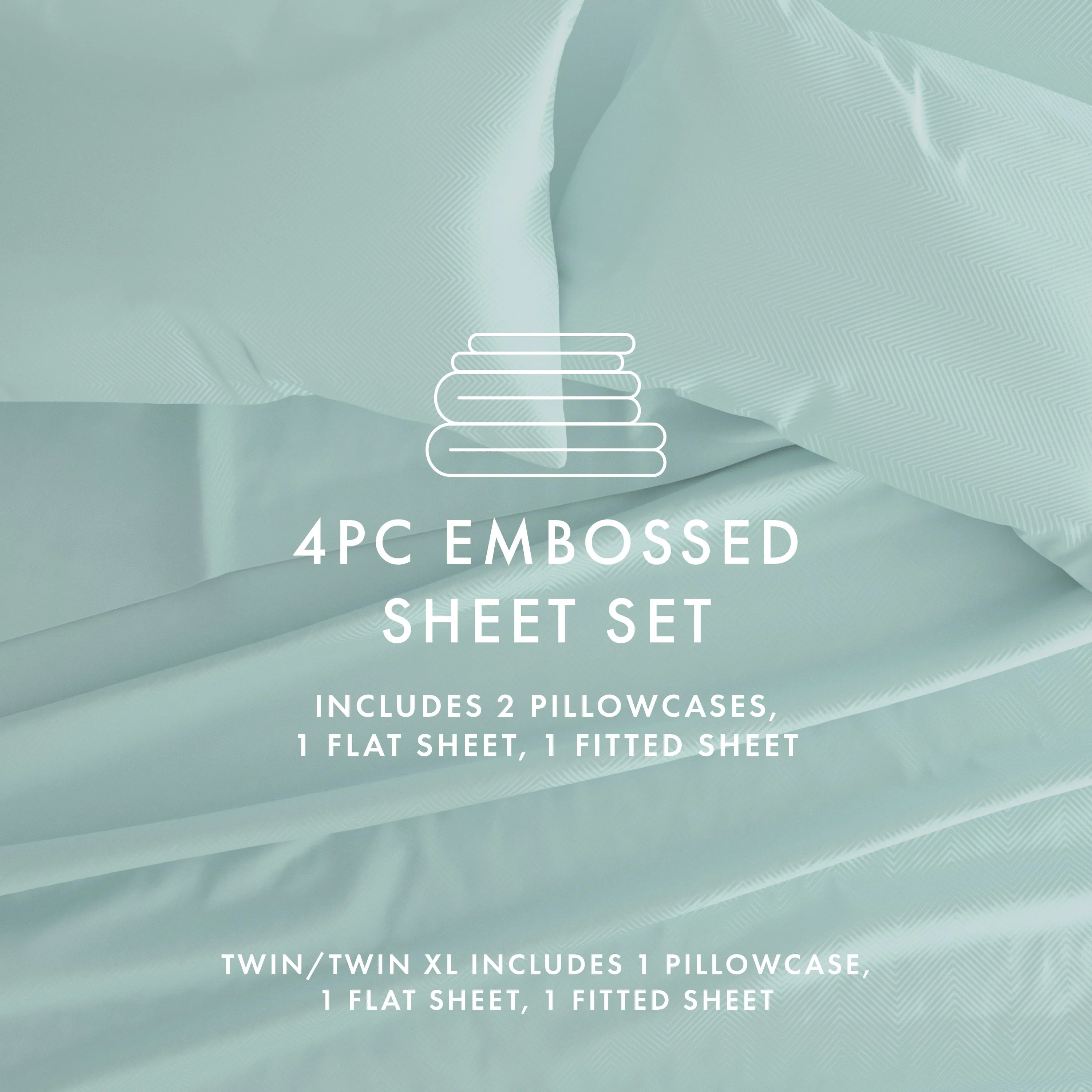 Chevron Embossed 4-Piece Sheet Set - Sale - Image 38
