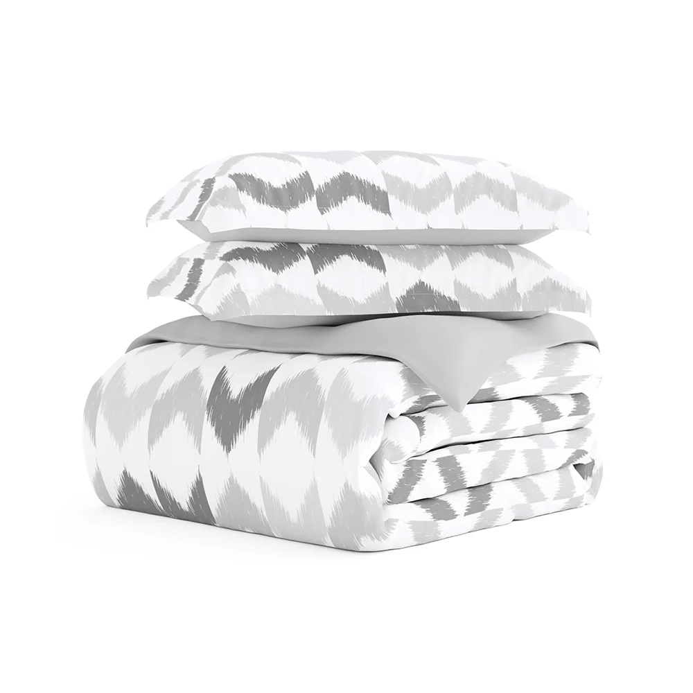 Chevron Sleep Pattern 3-Piece Reversible Duvet Cover Set - Image 6