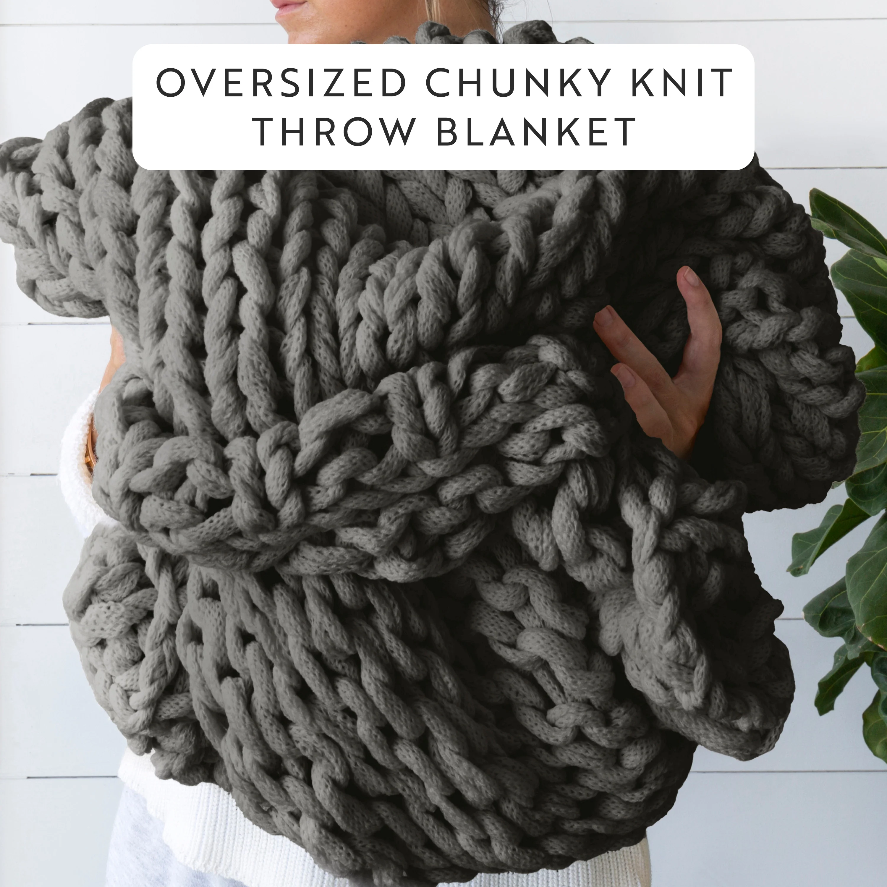 Chunky Knit Throw Blanket - Image 18