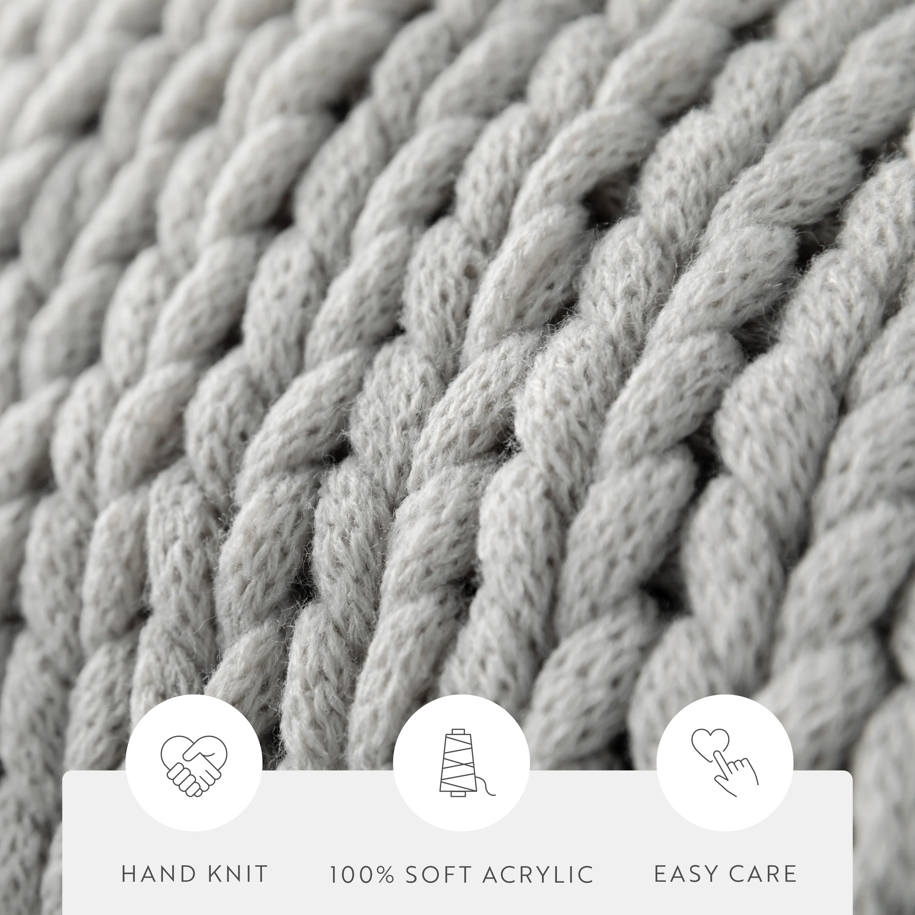 Chunky Knit Throw Blanket - Image 24