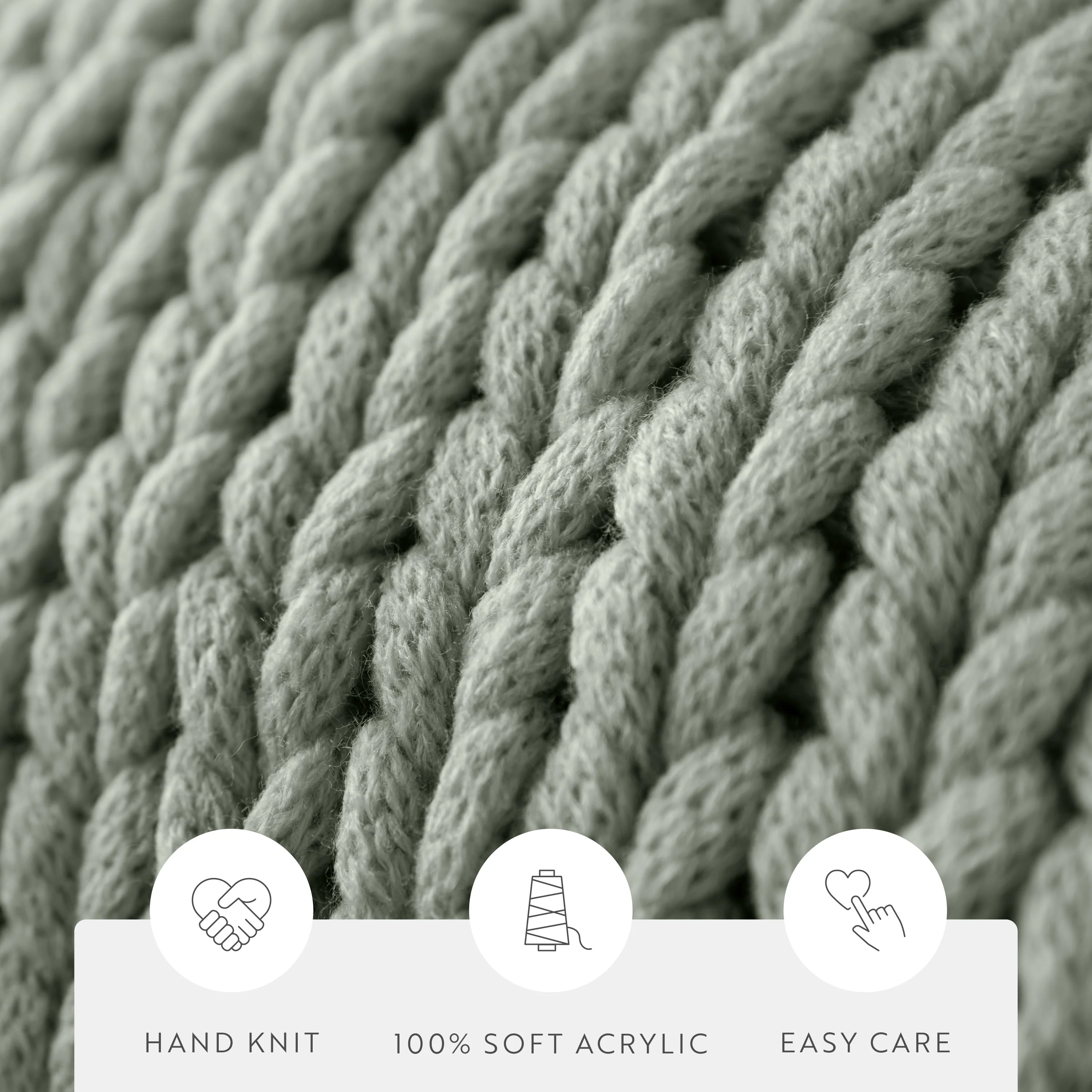 Chunky Knit Throw Blanket - Image 28